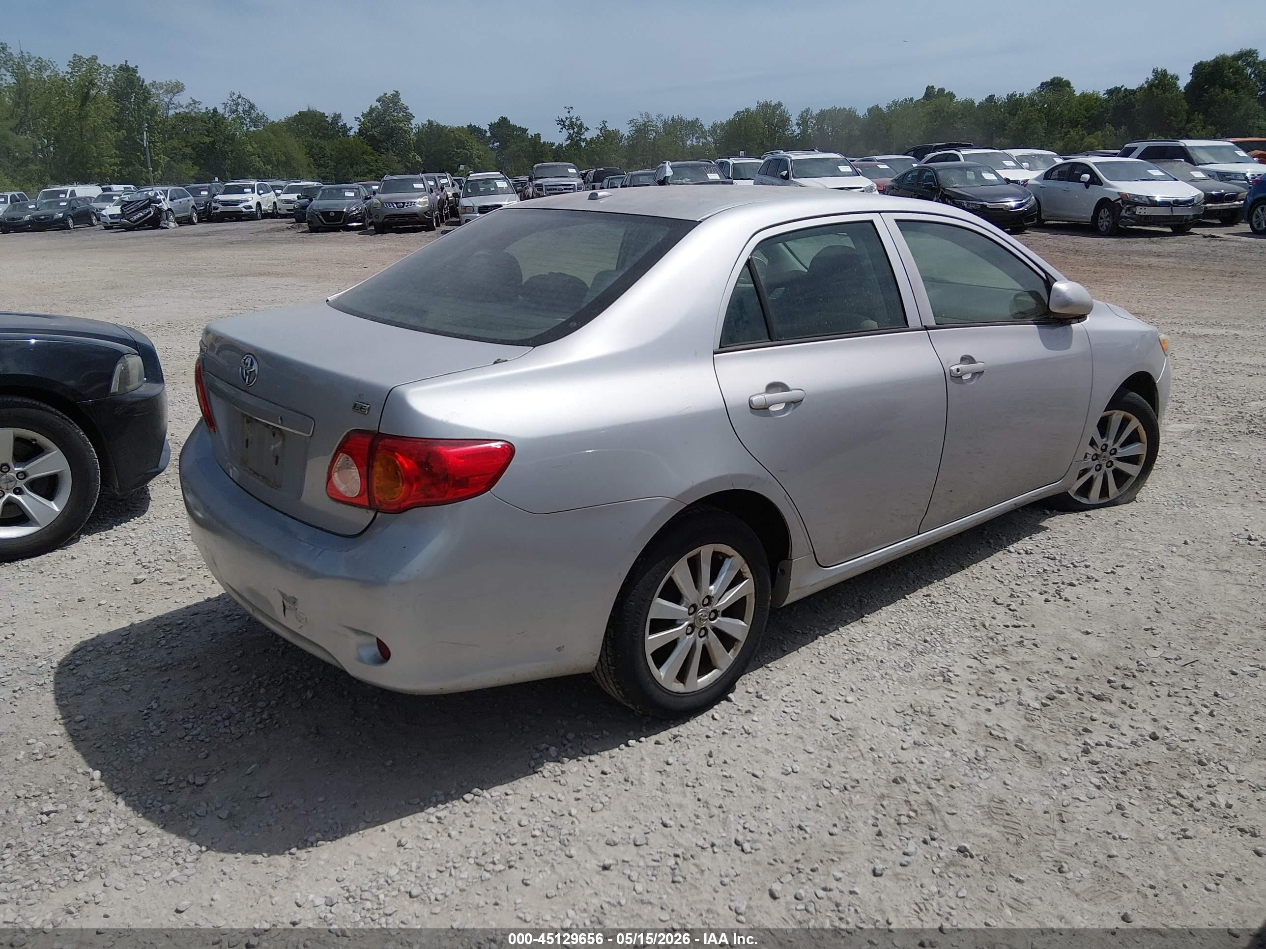 2009 Toyota Corolla Le Silver vin: 2T1BU40E29C050546