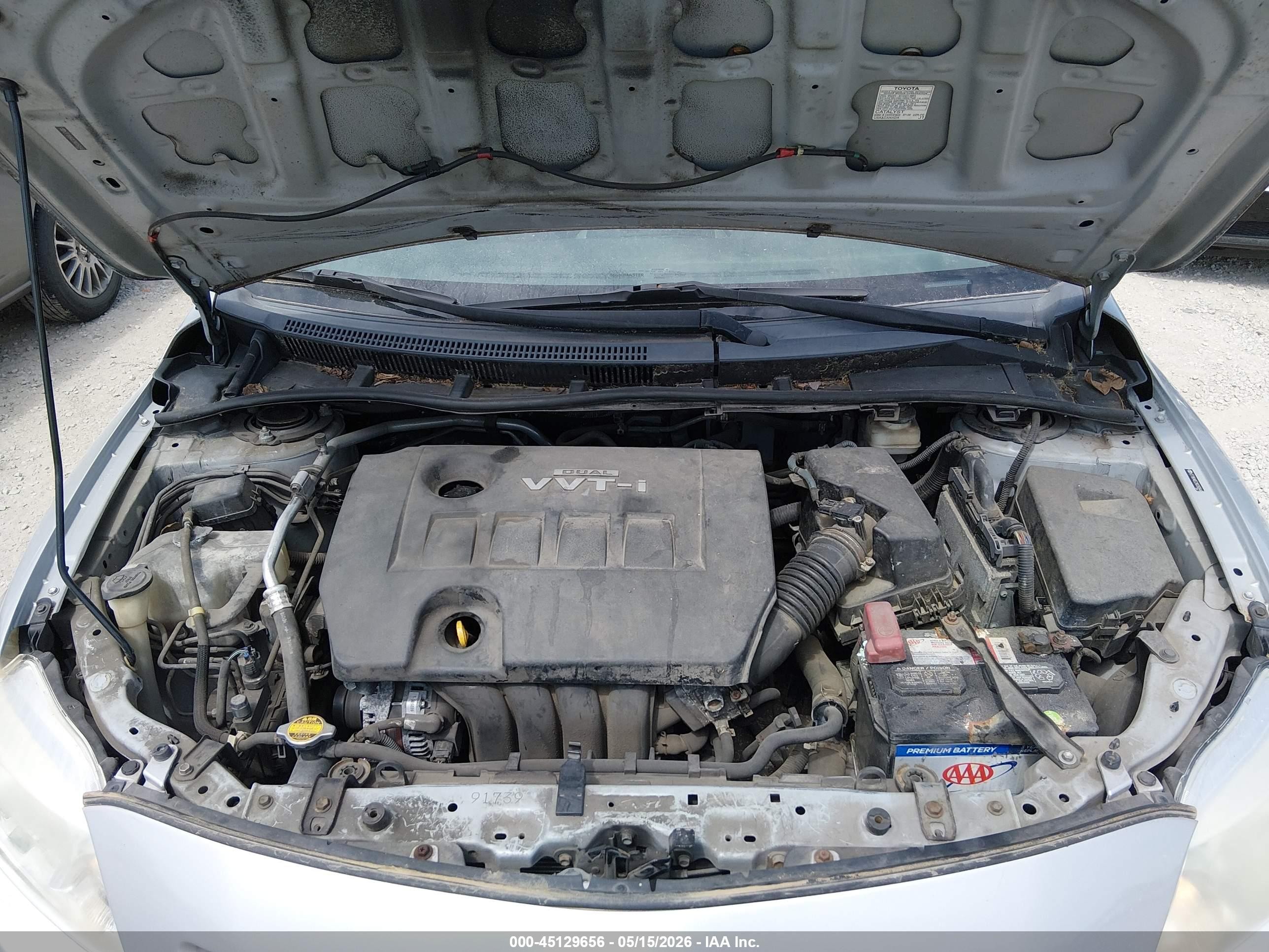 2009 Toyota Corolla Le Silver vin: 2T1BU40E29C050546