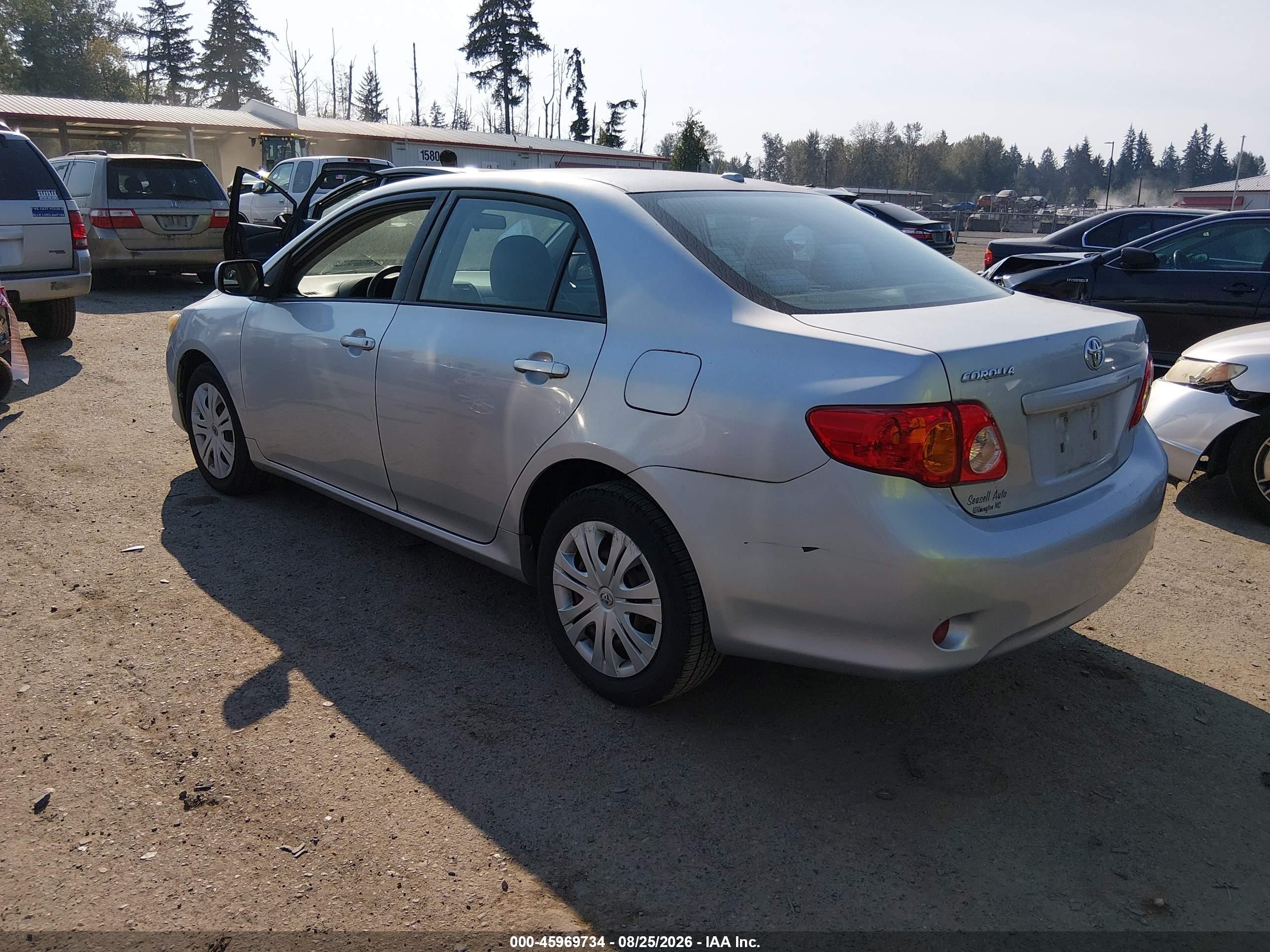 2009 Toyota Corolla Xle Серебряный vin: 2T1BU40E29C109224