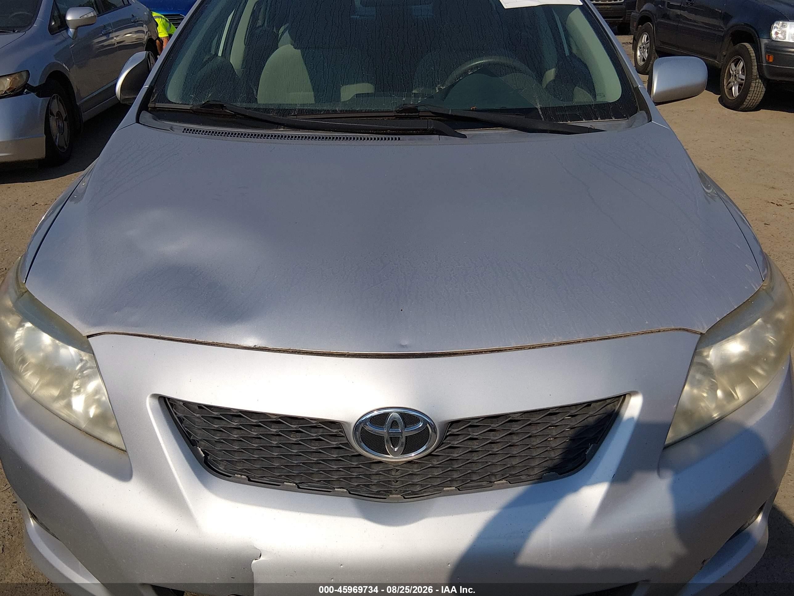2009 Toyota Corolla Xle Серебряный vin: 2T1BU40E29C109224