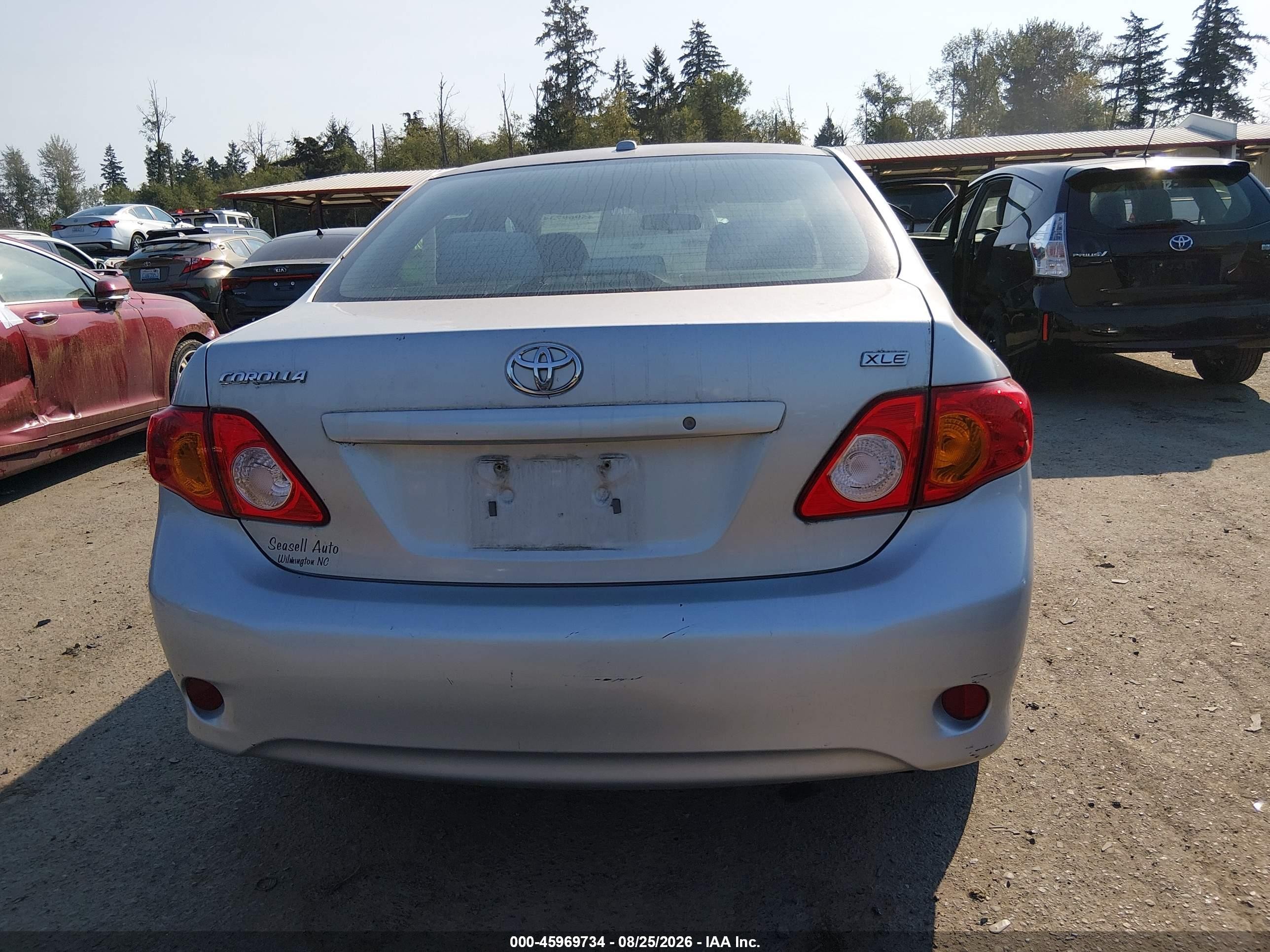 2009 Toyota Corolla Xle Серебряный vin: 2T1BU40E29C109224
