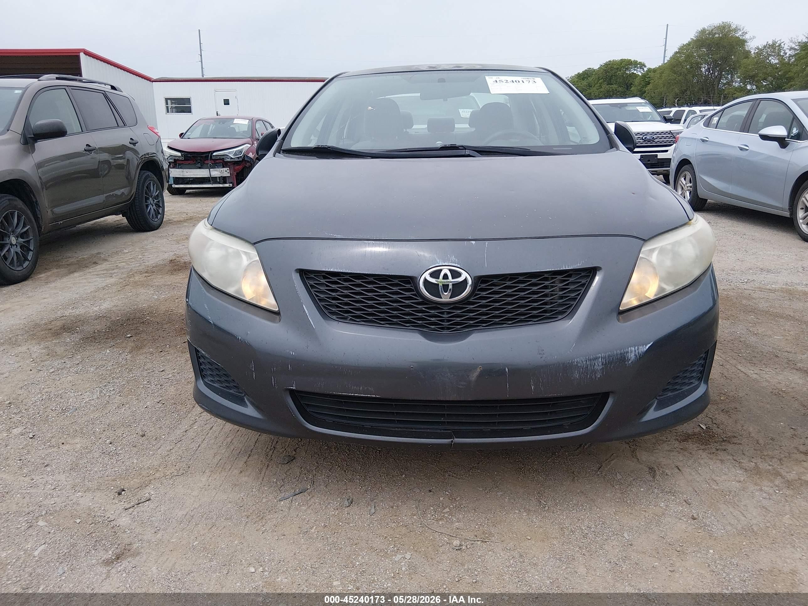 2009 Toyota Corolla Le Gray vin: 2T1BU40E29C116481