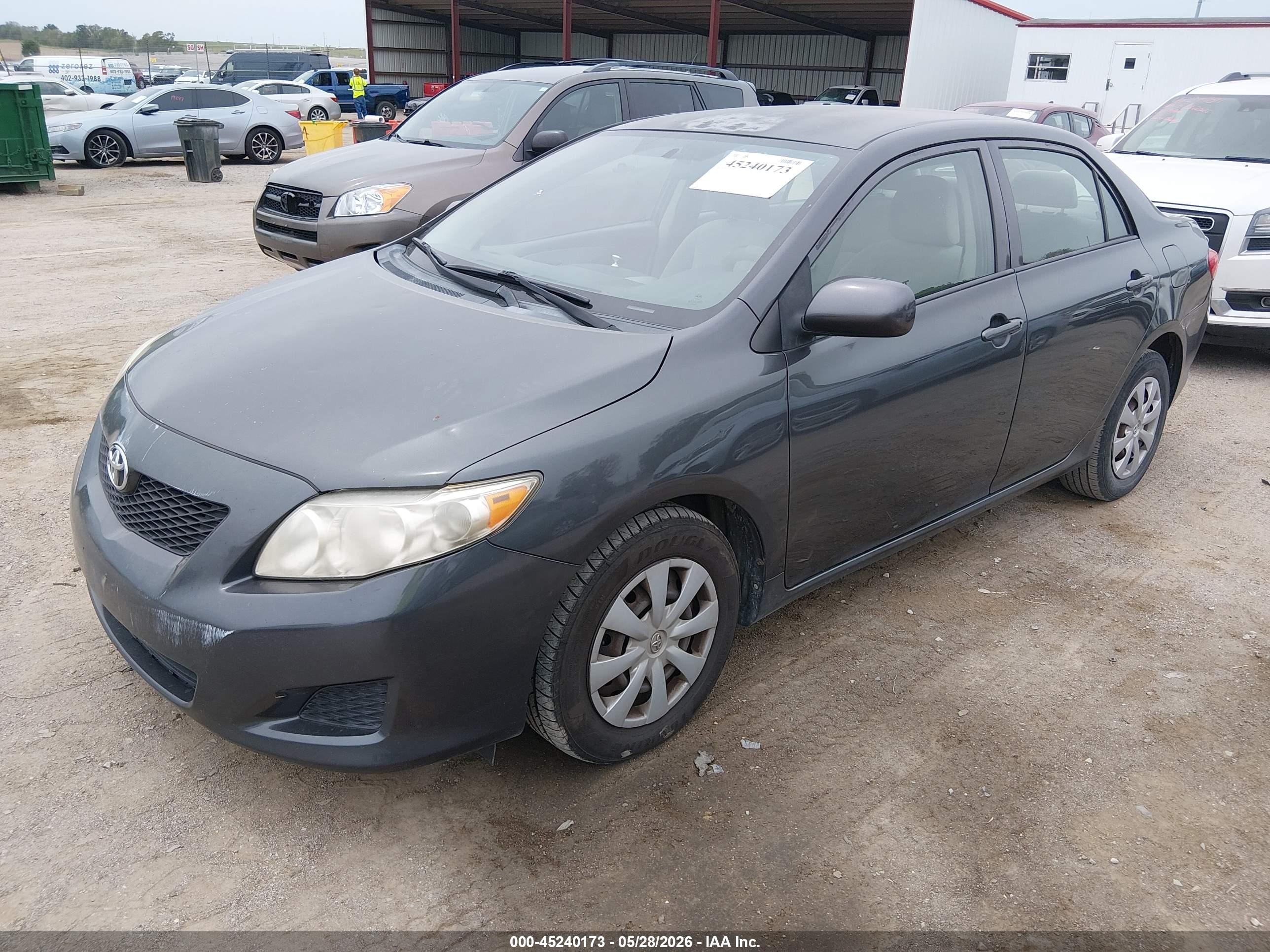 2009 Toyota Corolla Le Gray vin: 2T1BU40E29C116481
