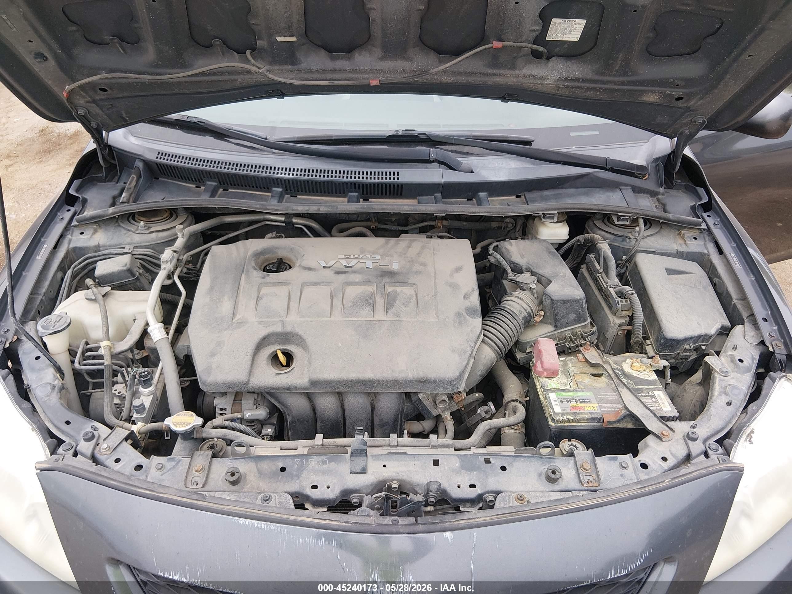 2009 Toyota Corolla Le Gray vin: 2T1BU40E29C116481