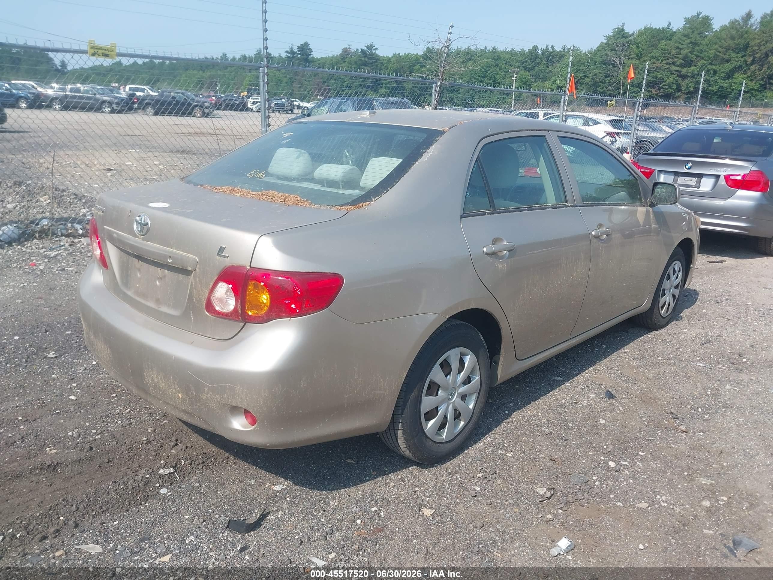 2009 Toyota Corolla Le Gold vin: 2T1BU40E29C131191