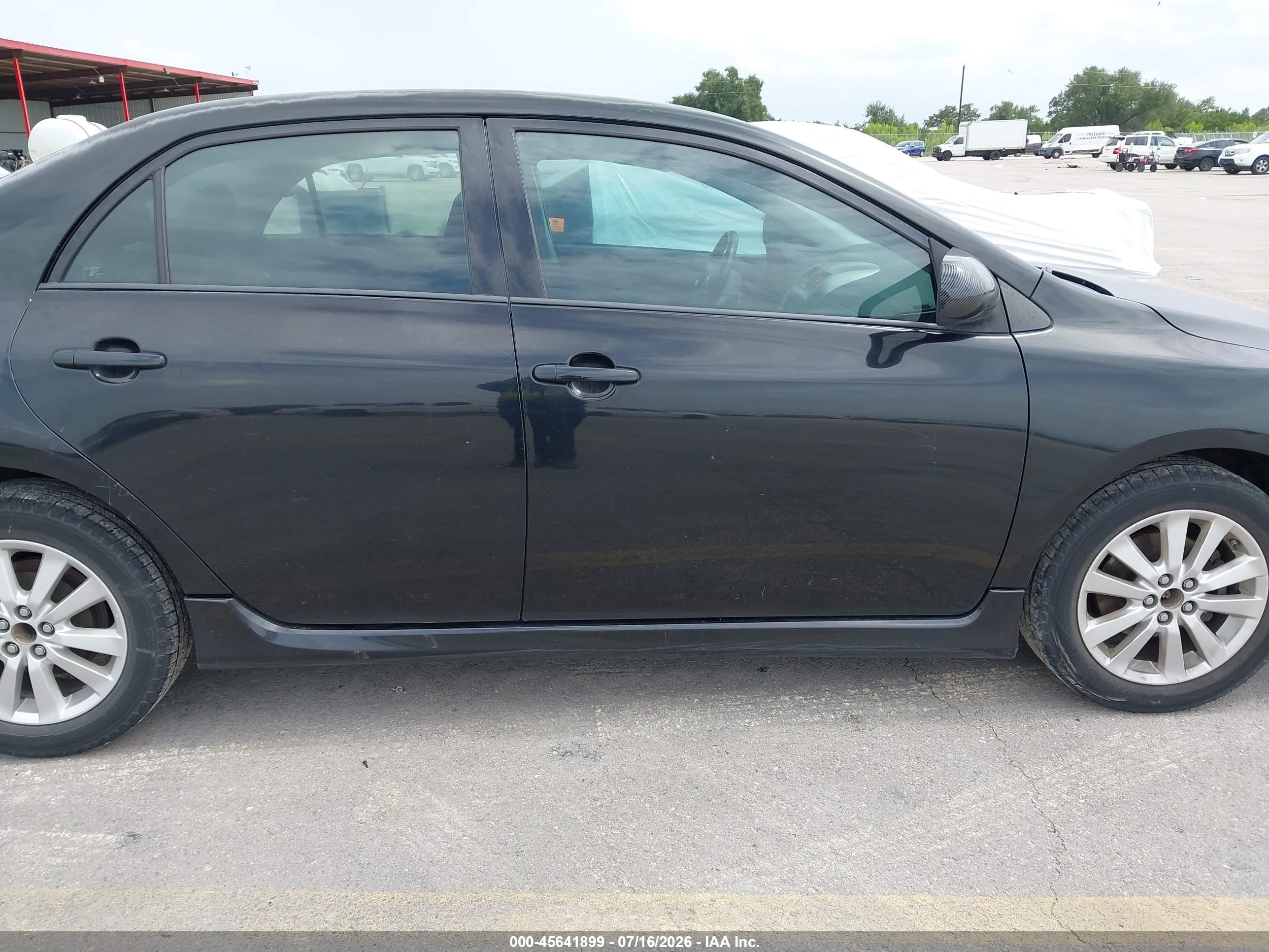 2009 Toyota Corolla S Black vin: 2T1BU40E29C145639