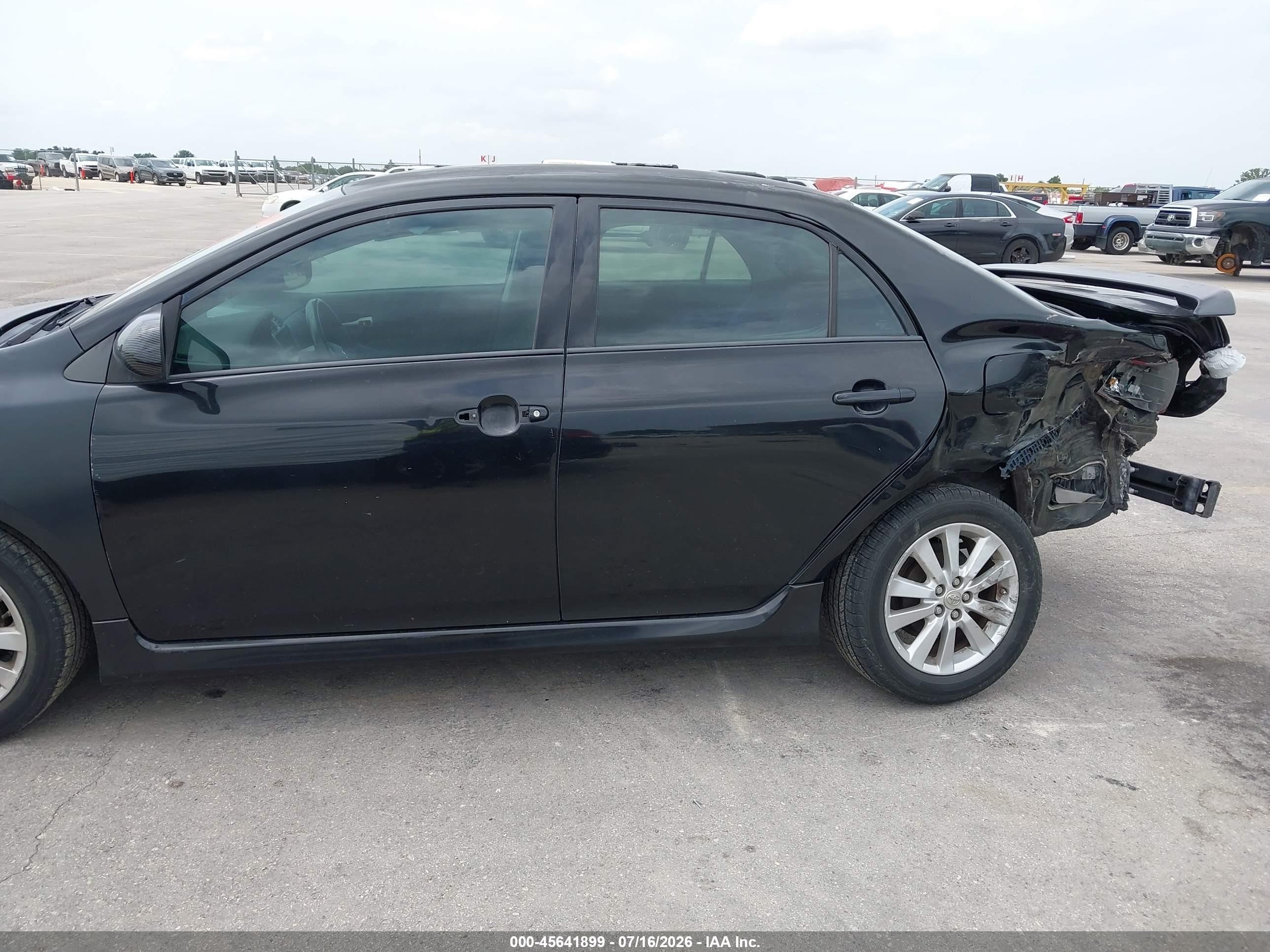 2009 Toyota Corolla S Black vin: 2T1BU40E29C145639