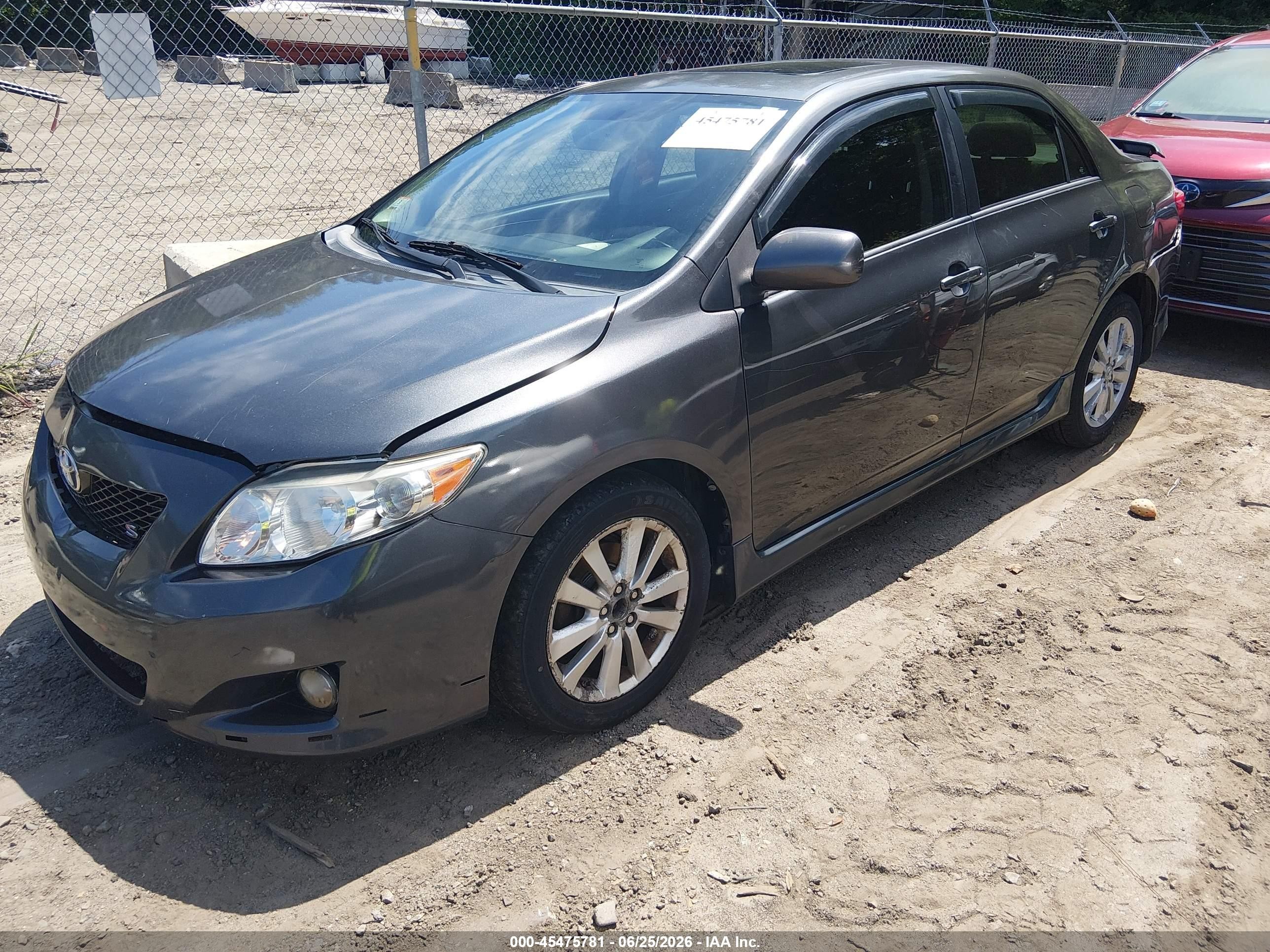 2009 Toyota Corolla S Gray vin: 2T1BU40E29C169505