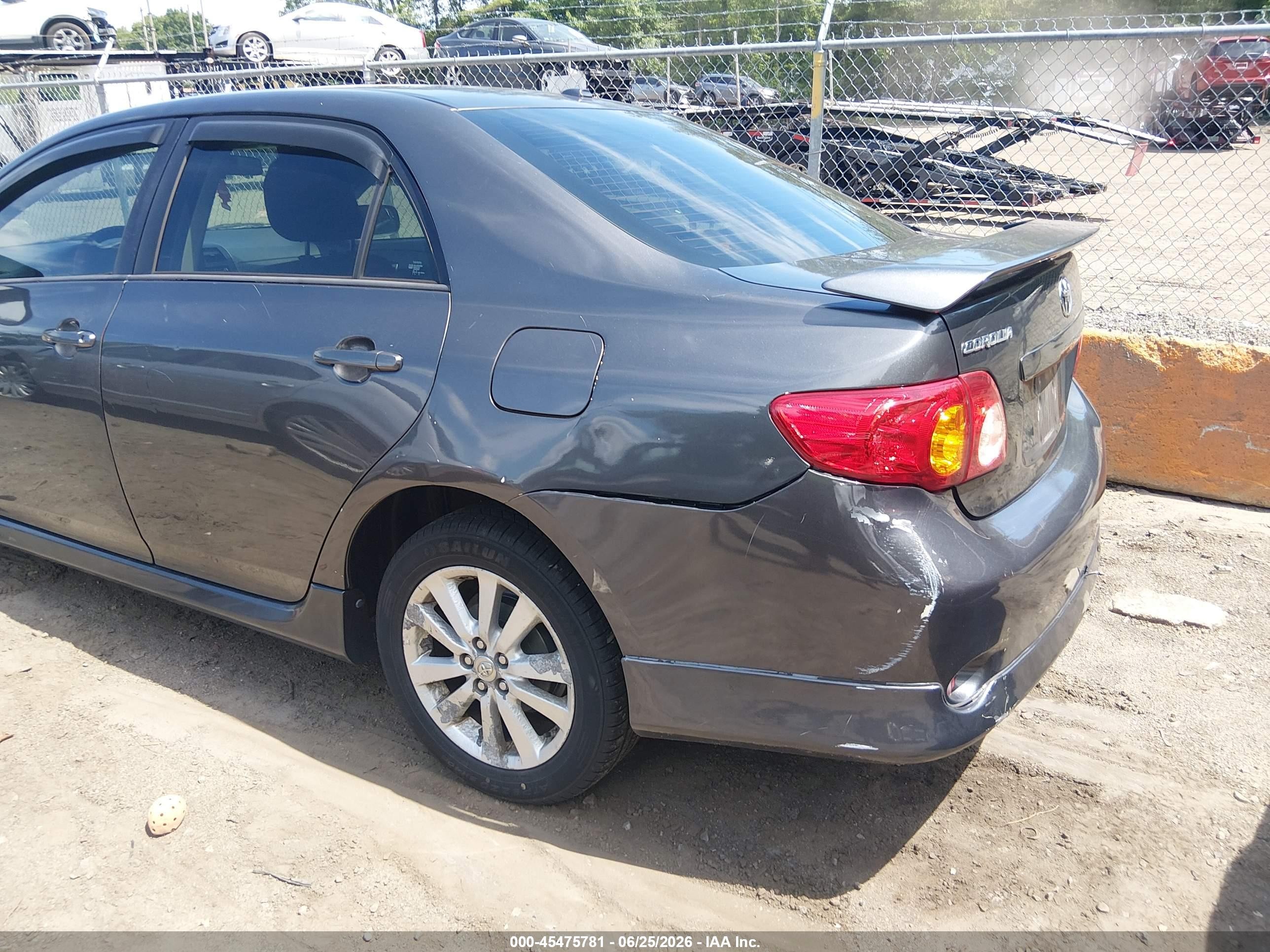 2009 Toyota Corolla S Gray vin: 2T1BU40E29C169505