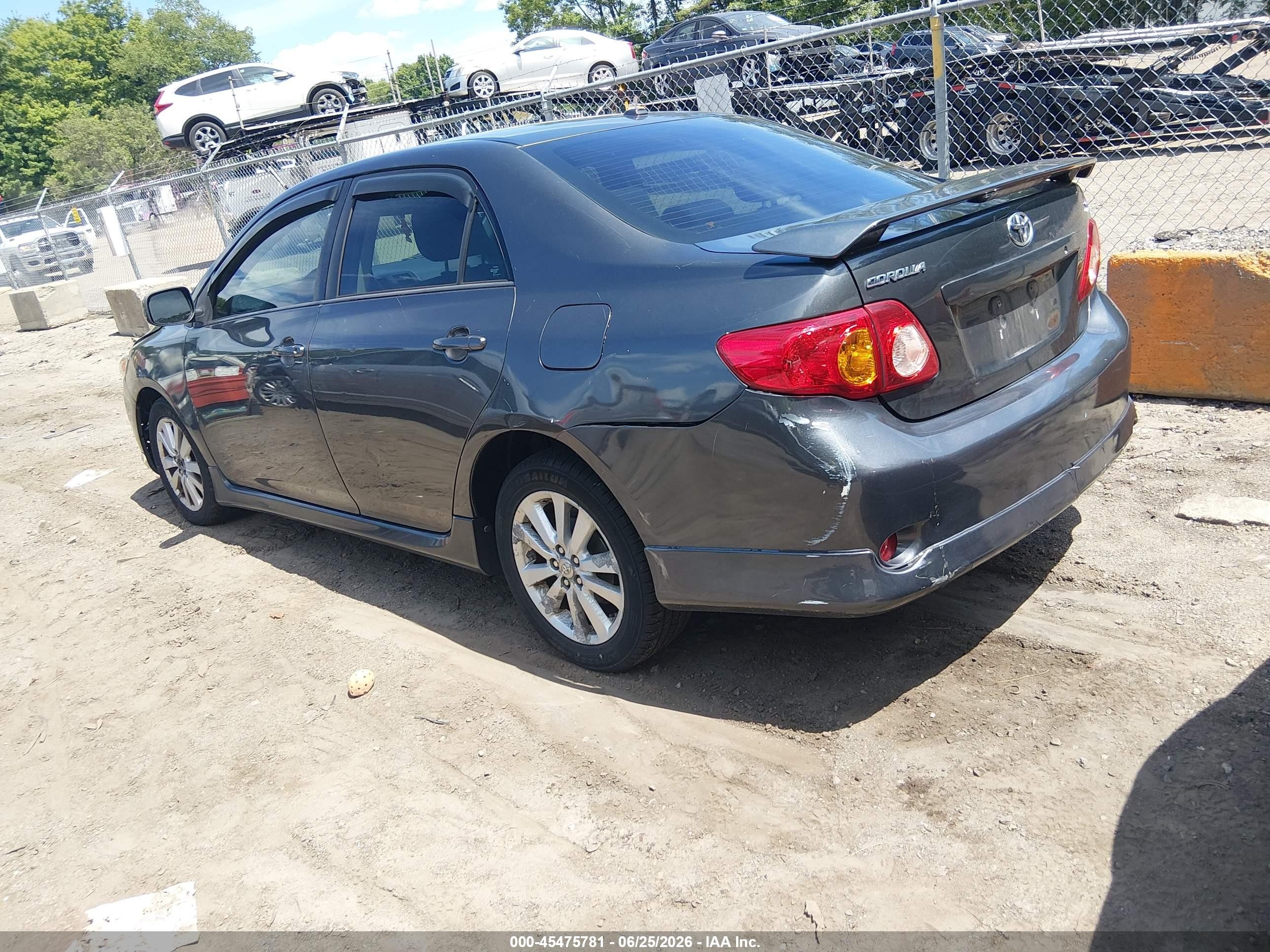 2009 Toyota Corolla S Gray vin: 2T1BU40E29C169505