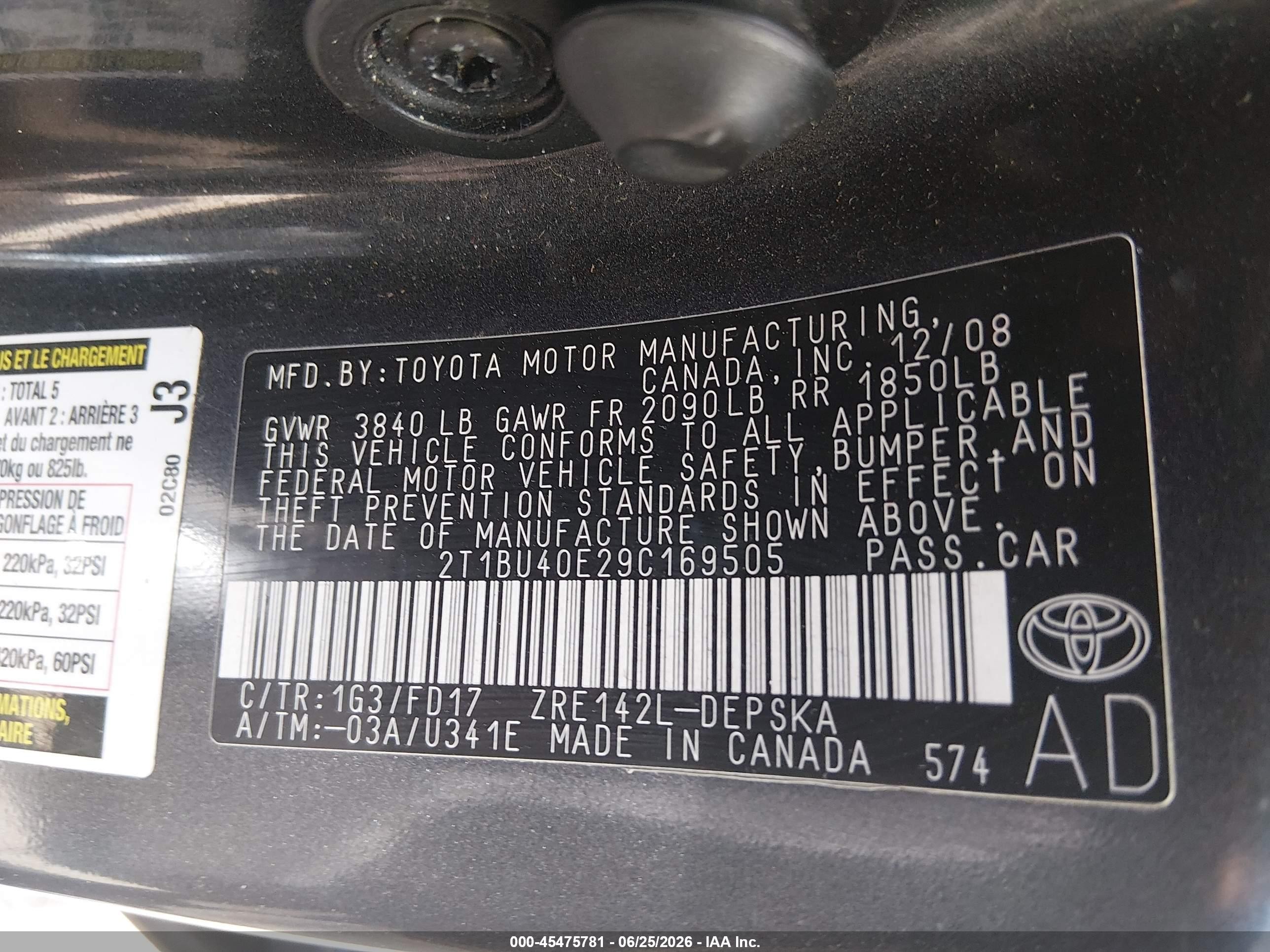 2009 Toyota Corolla S Gray vin: 2T1BU40E29C169505