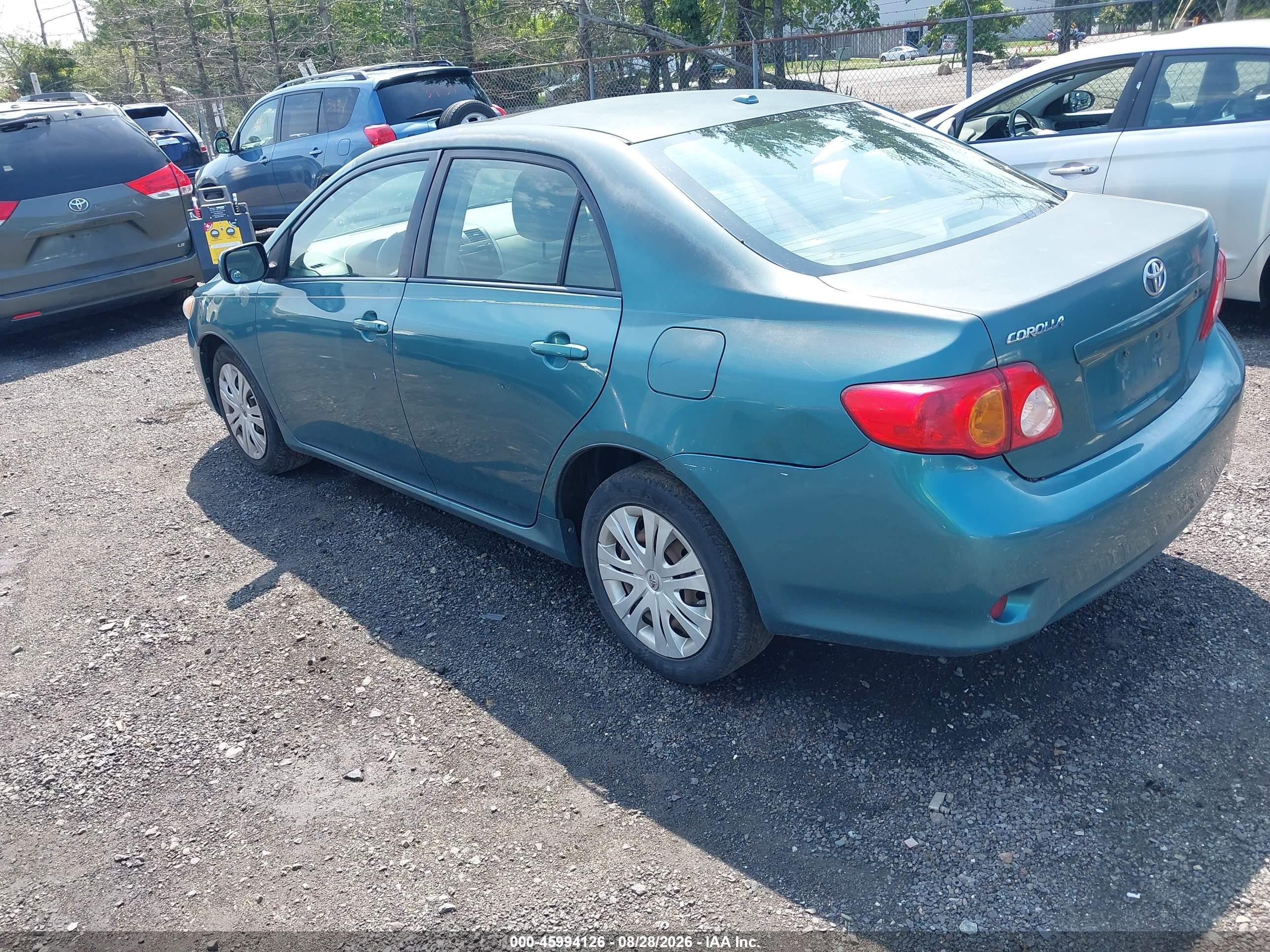 2009 Toyota Corolla Xle Green vin: 2T1BU40E39C005924