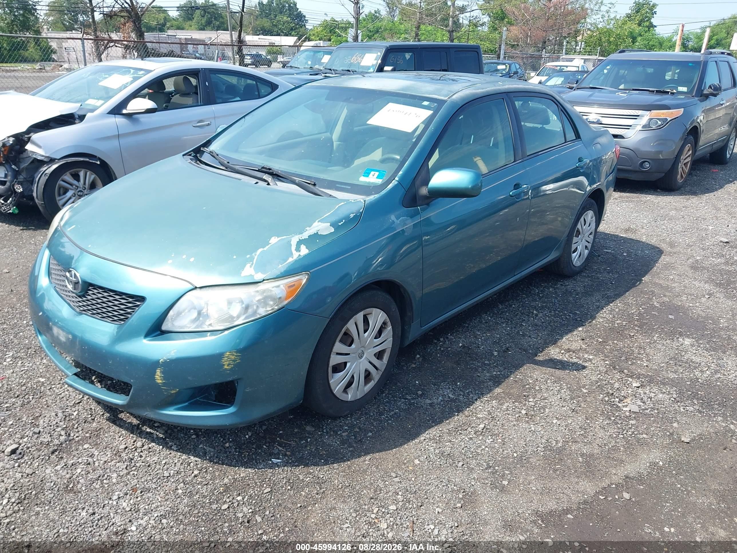 2009 Toyota Corolla Xle Green vin: 2T1BU40E39C005924