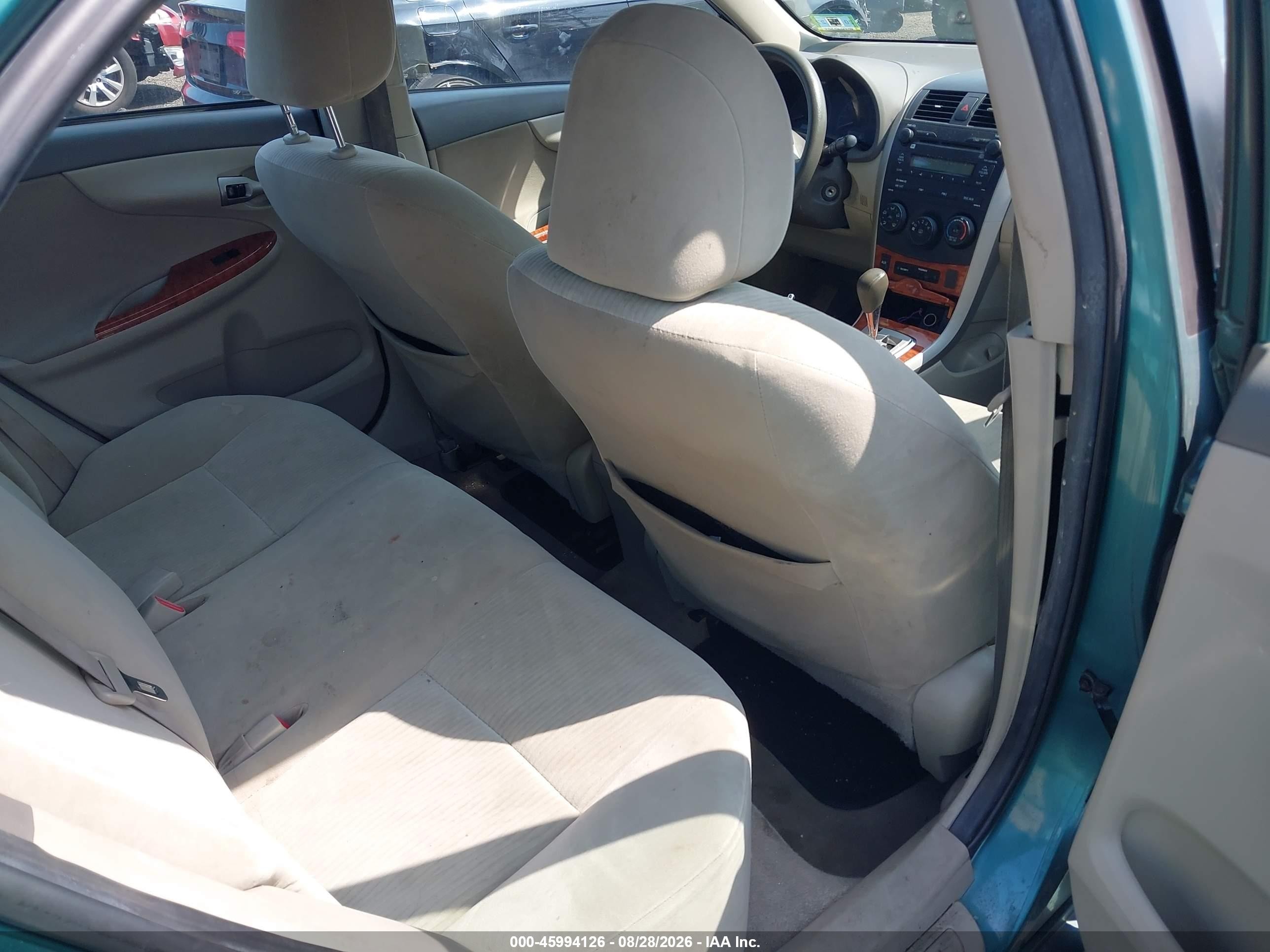 2009 Toyota Corolla Xle Green vin: 2T1BU40E39C005924