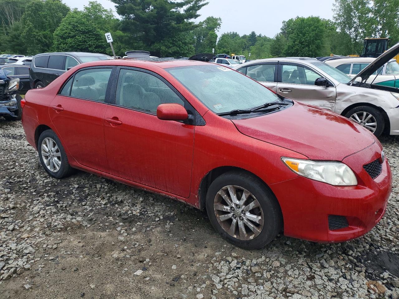 2009 Toyota Corolla Xle Red vin: 2T1BU40E39C007916