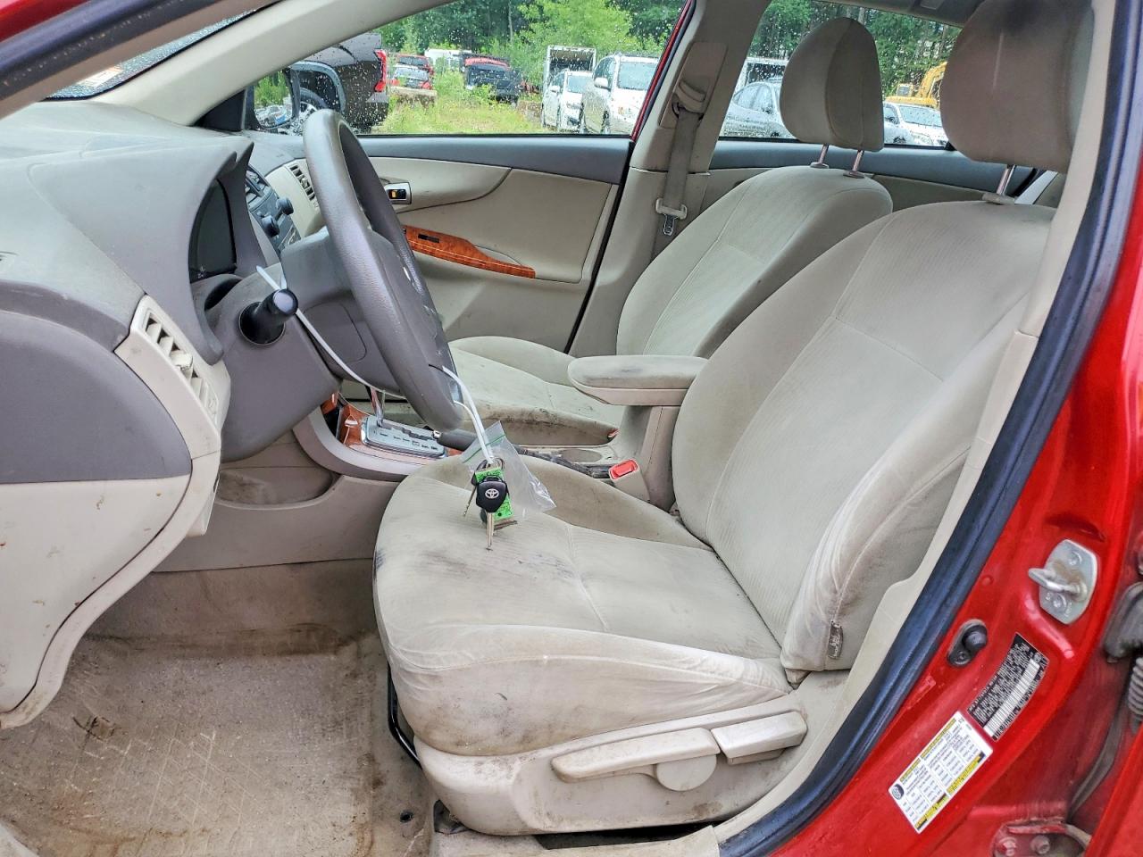 2009 Toyota Corolla Xle Red vin: 2T1BU40E39C007916