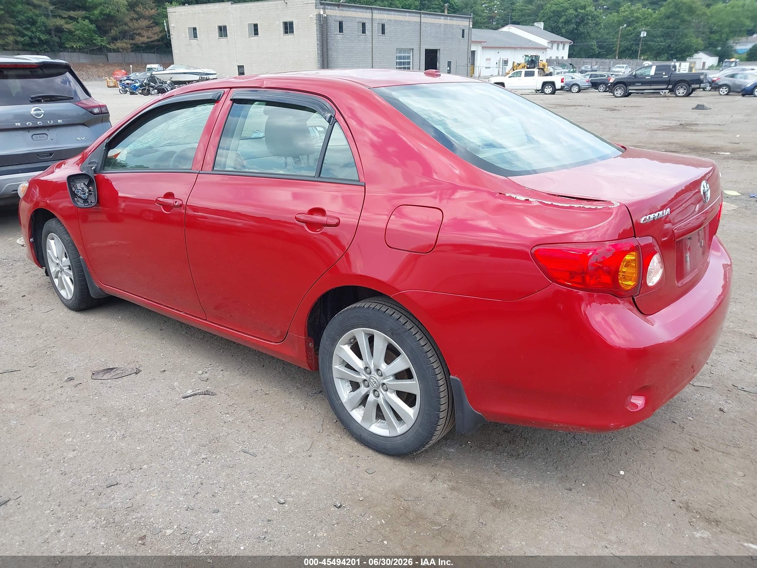 2009 Toyota Corolla Le Red vin: 2T1BU40E39C045291