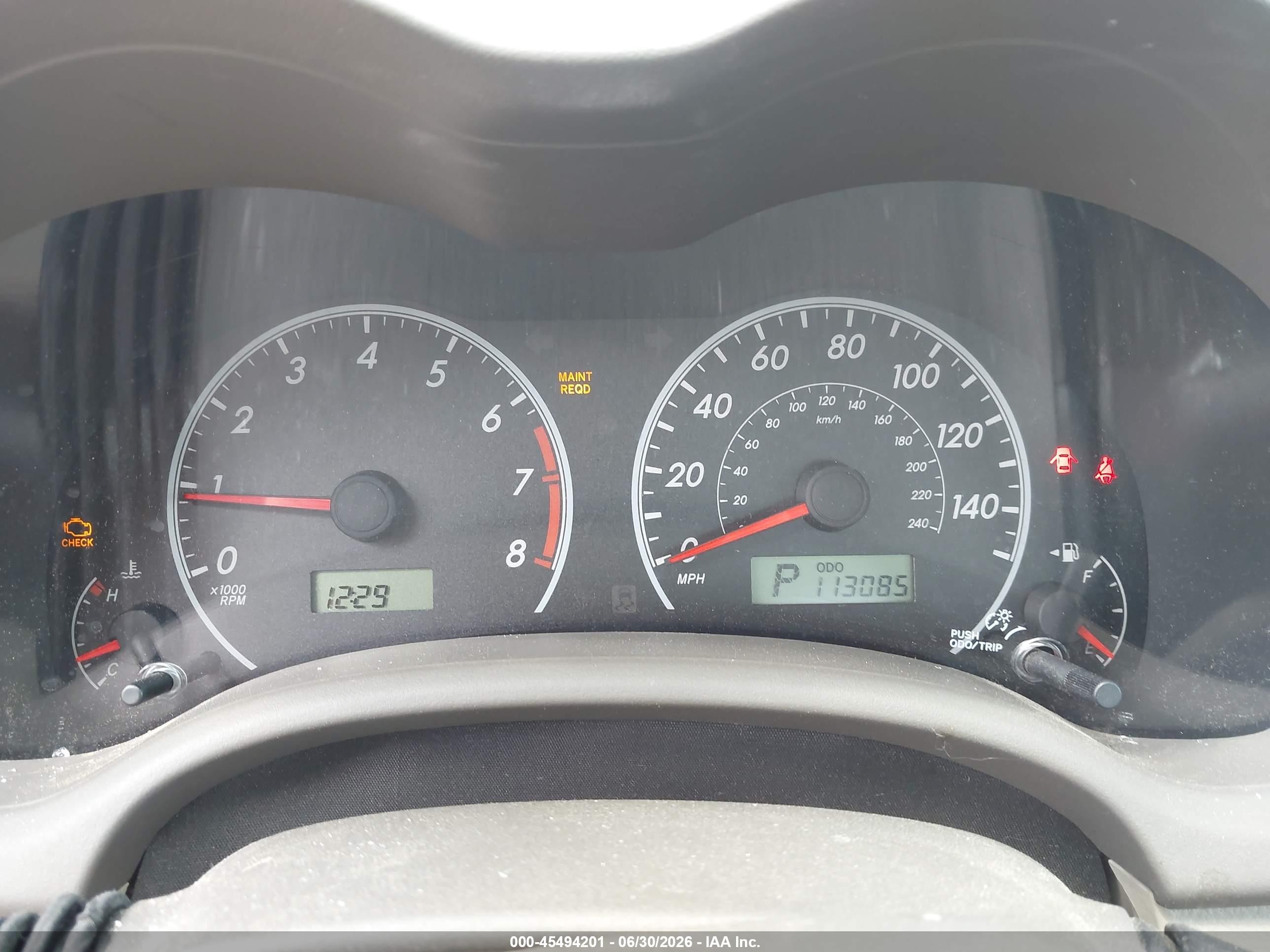 2009 Toyota Corolla Le Red vin: 2T1BU40E39C045291
