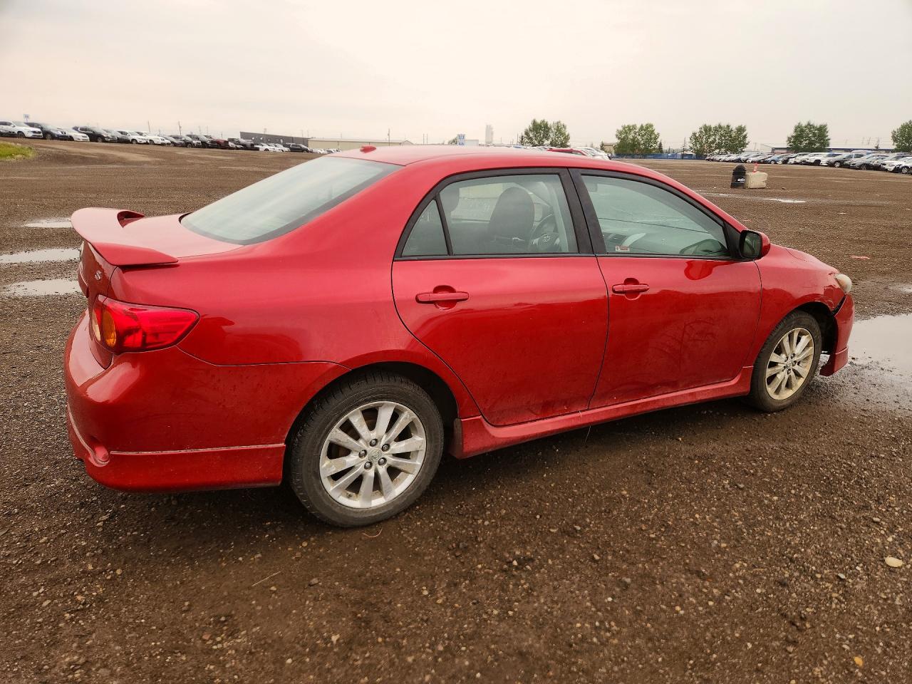 2009 Toyota Corolla Base Red vin: 2T1BU40E39C047526