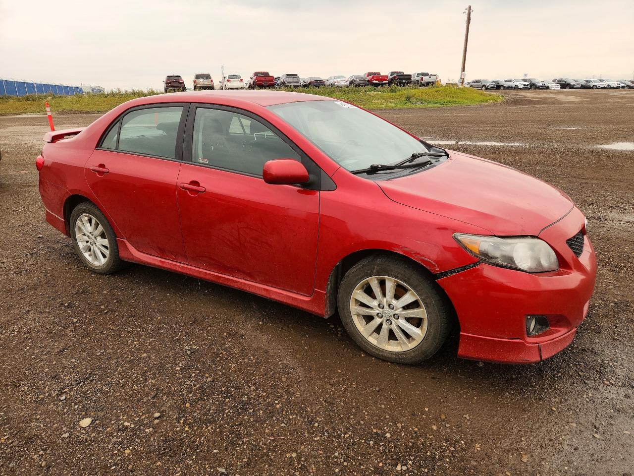 2009 Toyota Corolla Base Red vin: 2T1BU40E39C047526