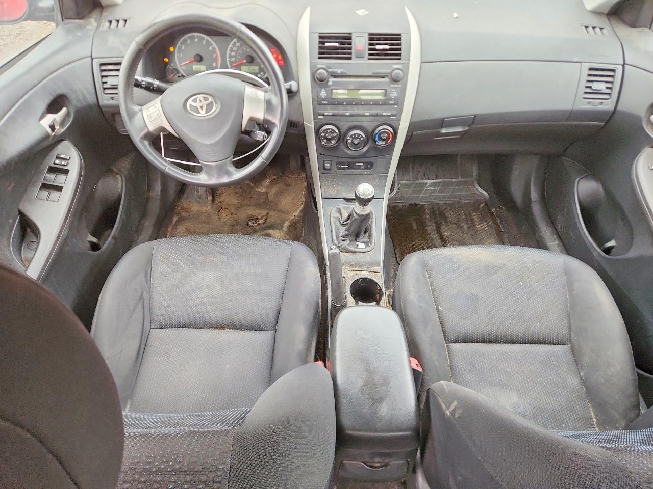 2009 Toyota Corolla Base Red vin: 2T1BU40E39C047526