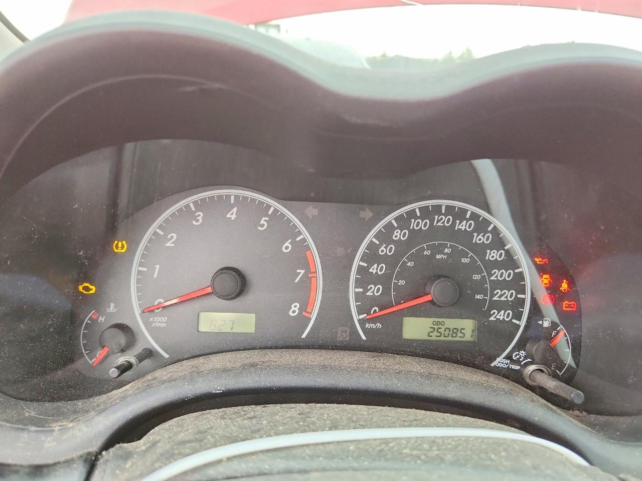 2009 Toyota Corolla Base Red vin: 2T1BU40E39C047526