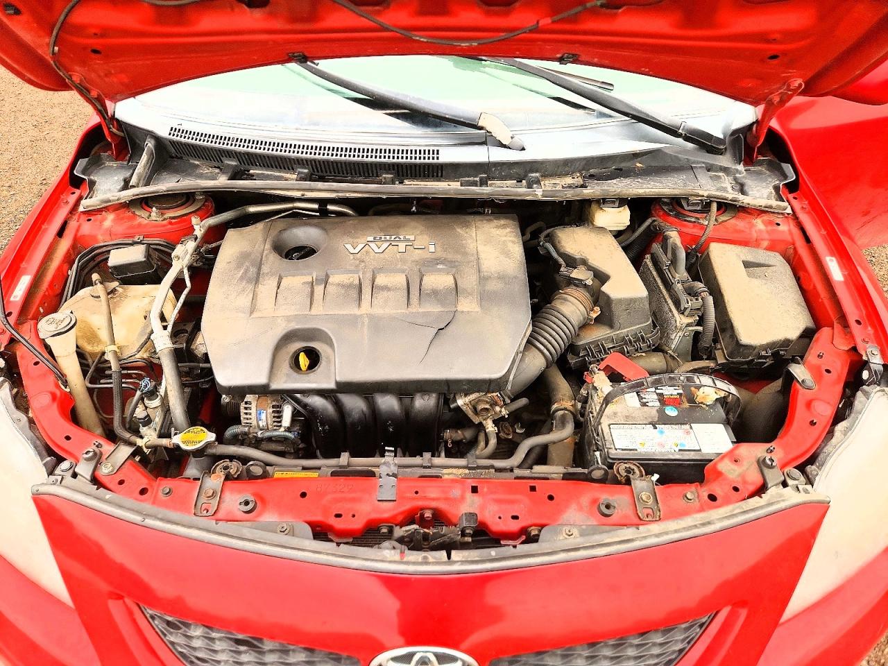 2009 Toyota Corolla Base Red vin: 2T1BU40E39C047526
