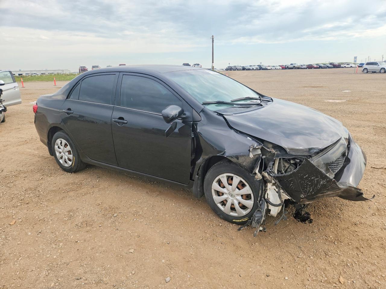 2009 Toyota Corolla Base Black vin: 2T1BU40E39C049616