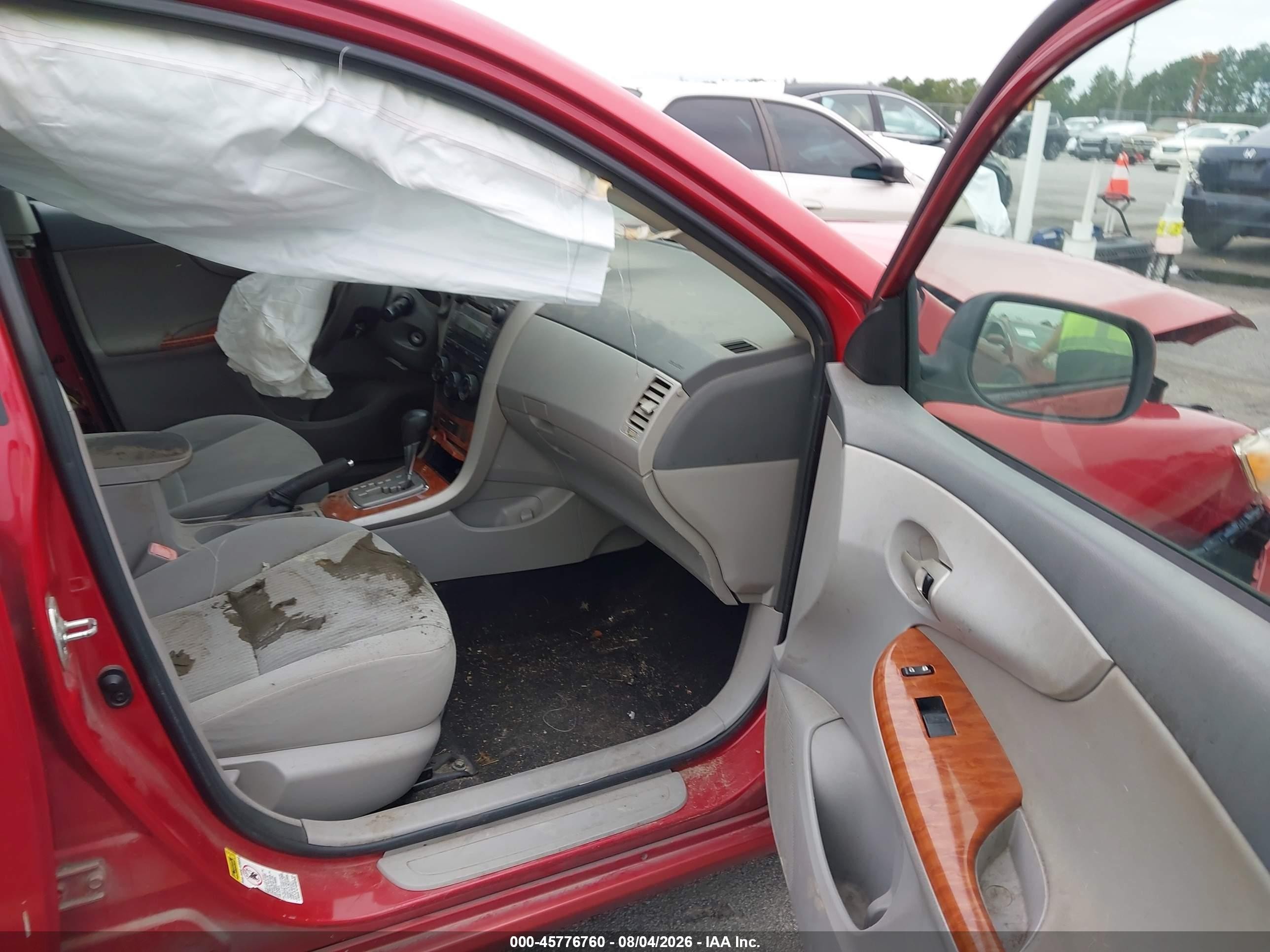 2009 Toyota Corolla Xle Red vin: 2T1BU40E39C118997