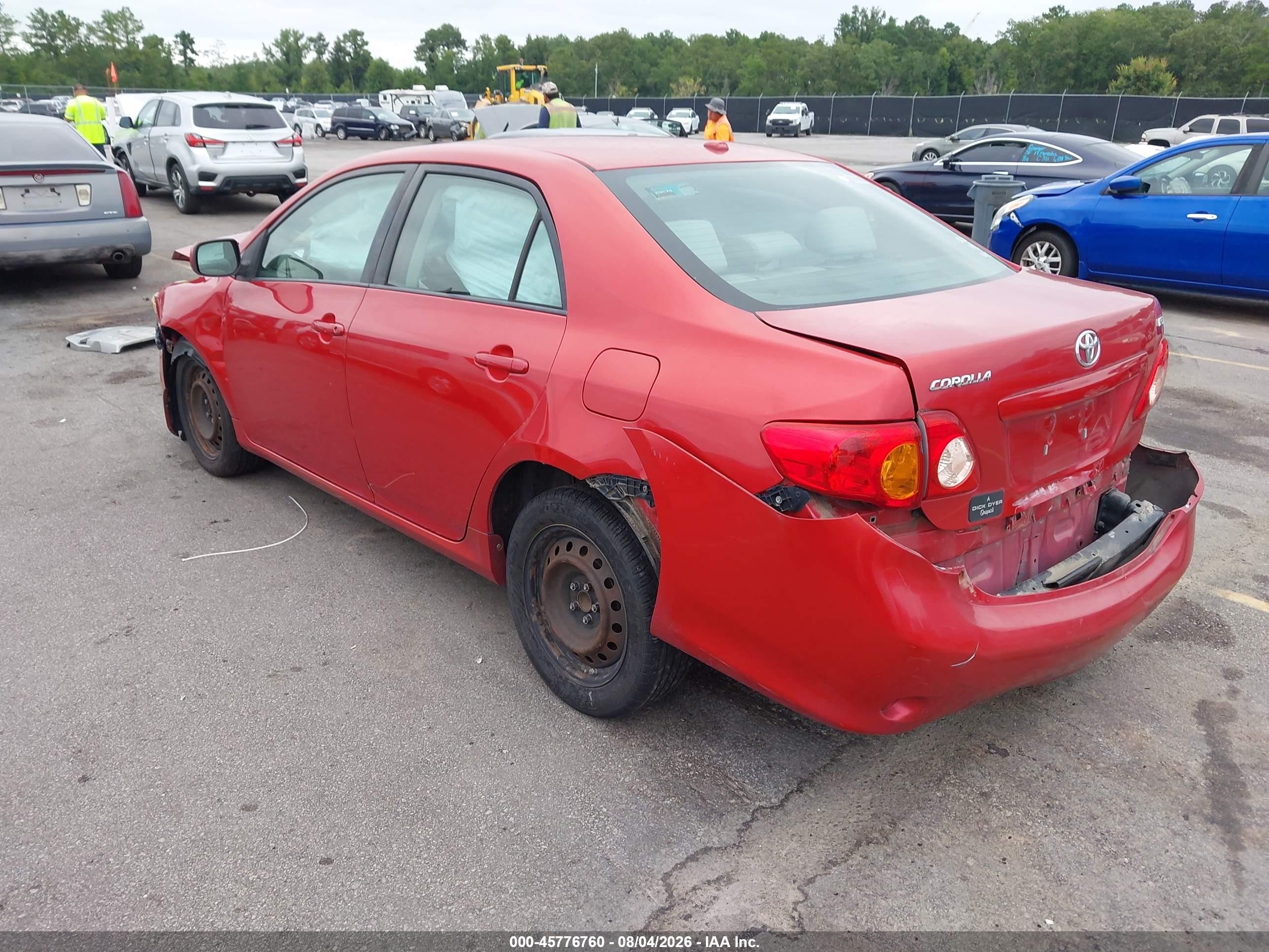 2009 Toyota Corolla Xle Red vin: 2T1BU40E39C118997