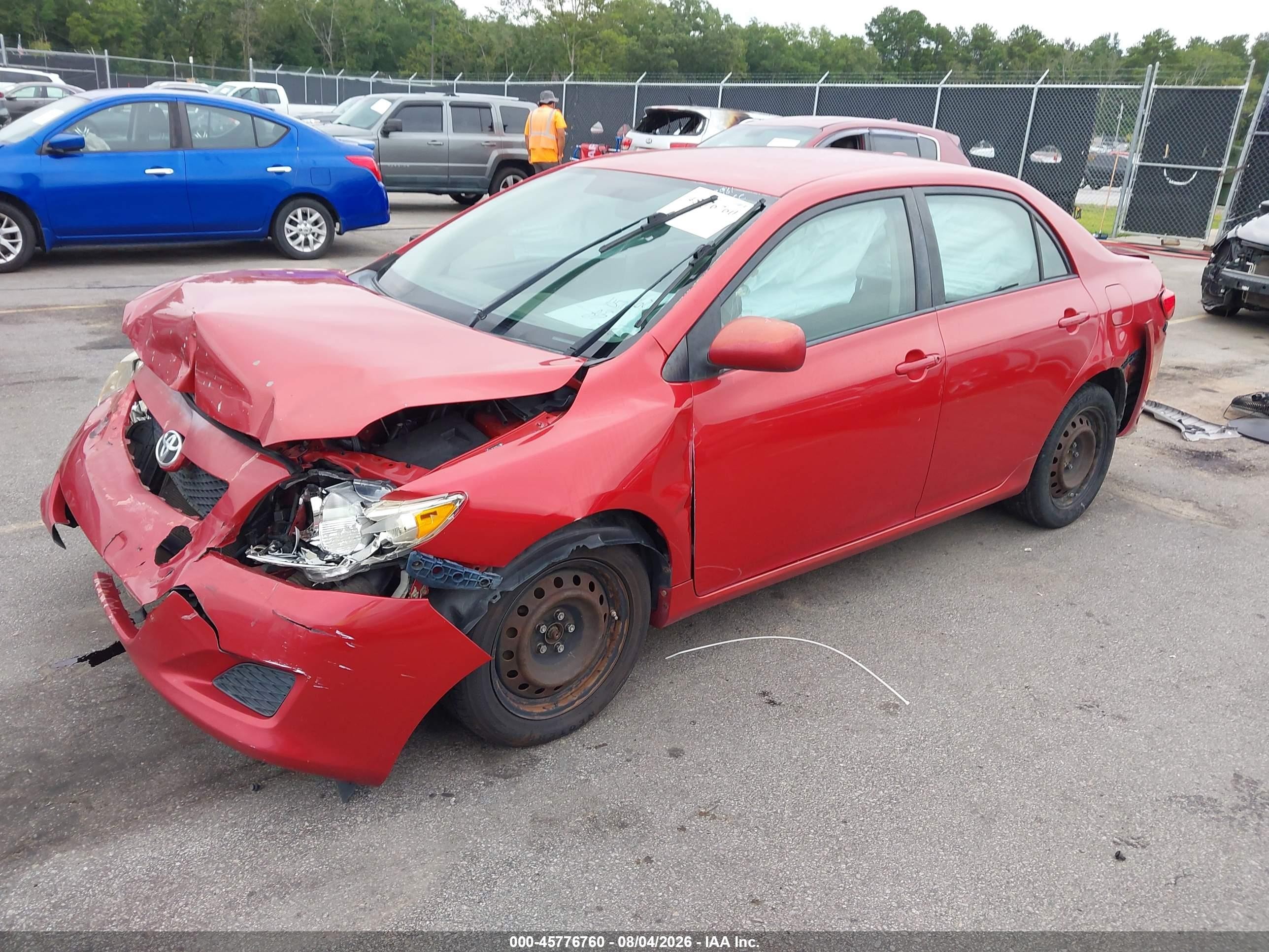 2009 Toyota Corolla Xle Red vin: 2T1BU40E39C118997
