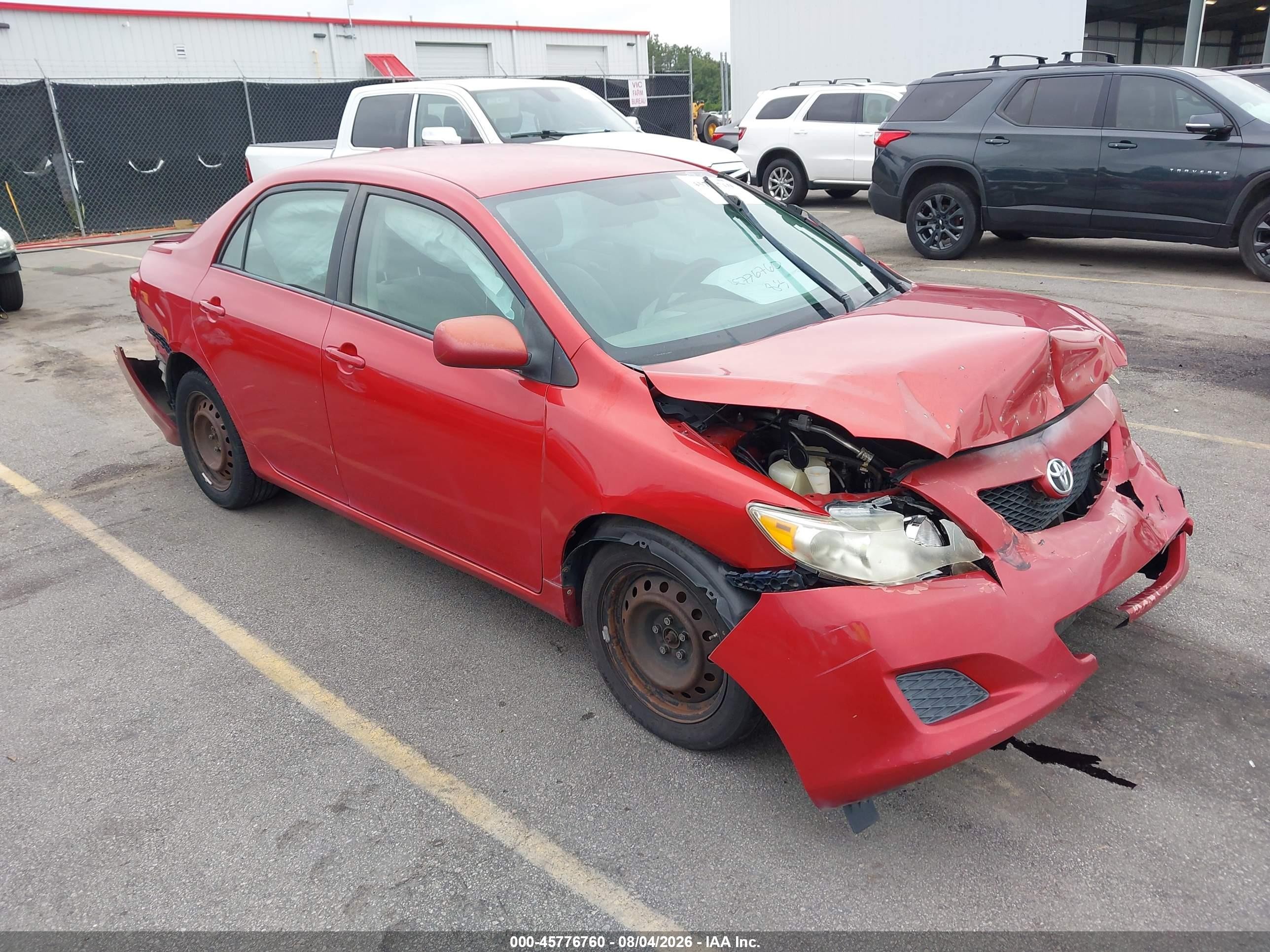2009 Toyota Corolla Xle Red vin: 2T1BU40E39C118997