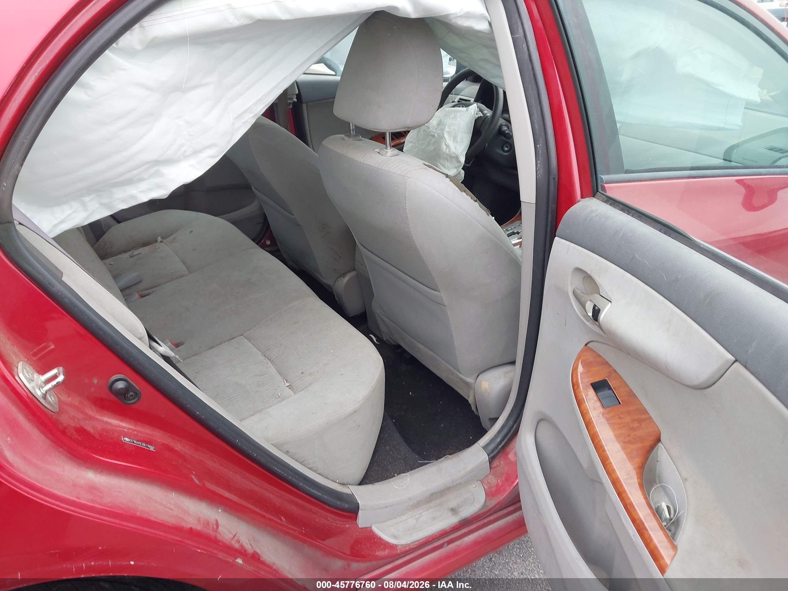2009 Toyota Corolla Xle Red vin: 2T1BU40E39C118997