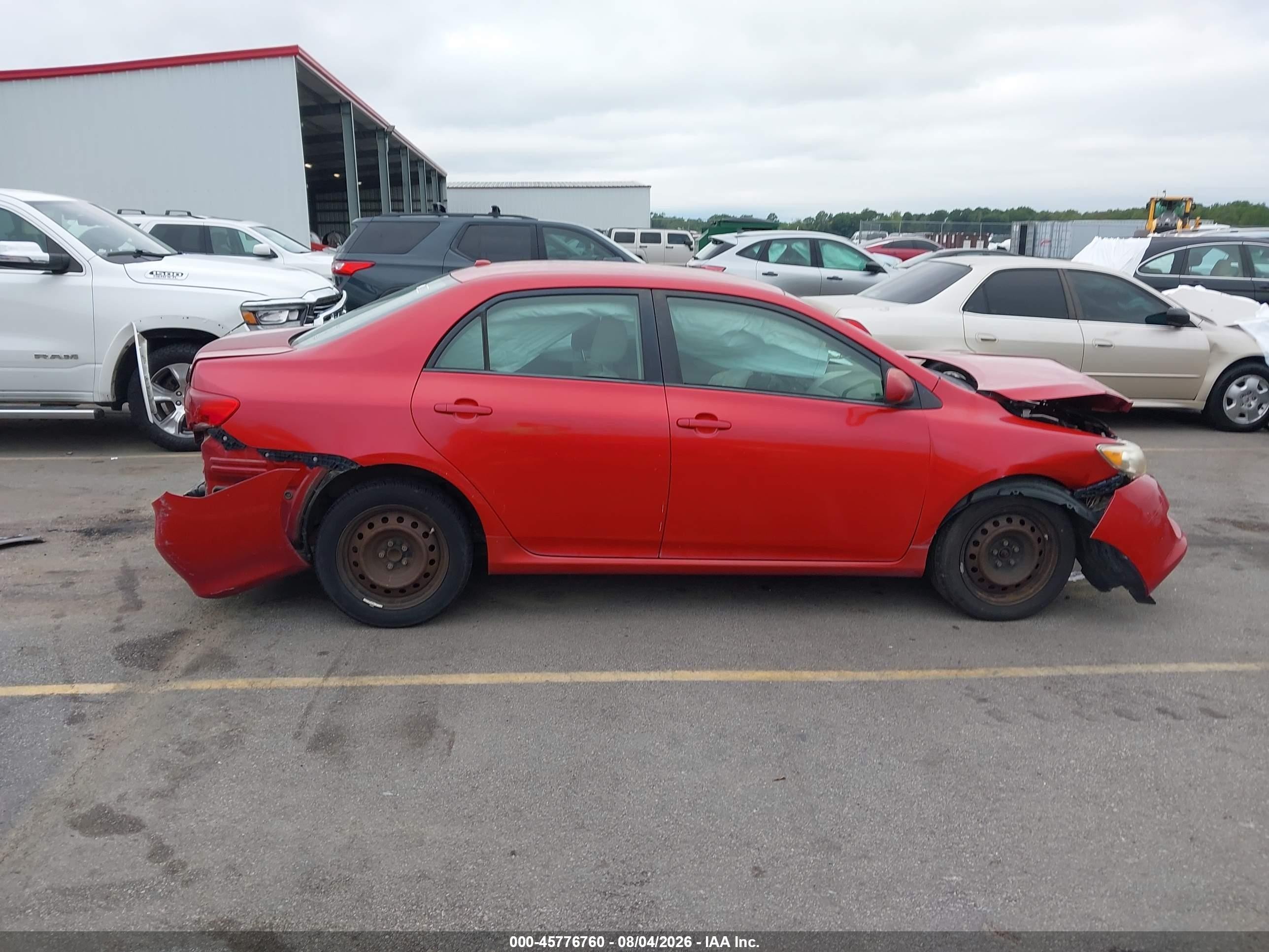 2009 Toyota Corolla Xle Red vin: 2T1BU40E39C118997