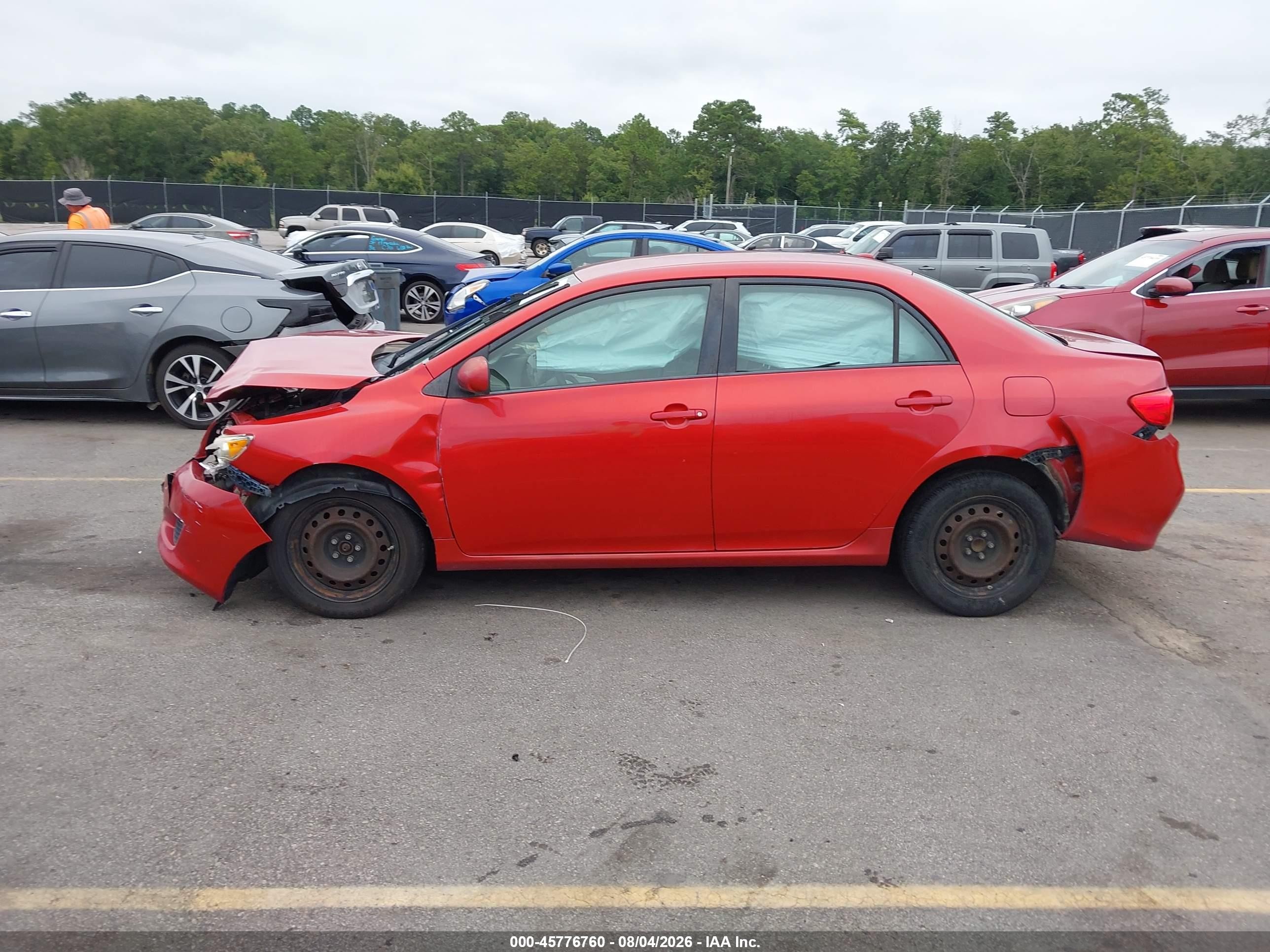 2009 Toyota Corolla Xle Red vin: 2T1BU40E39C118997