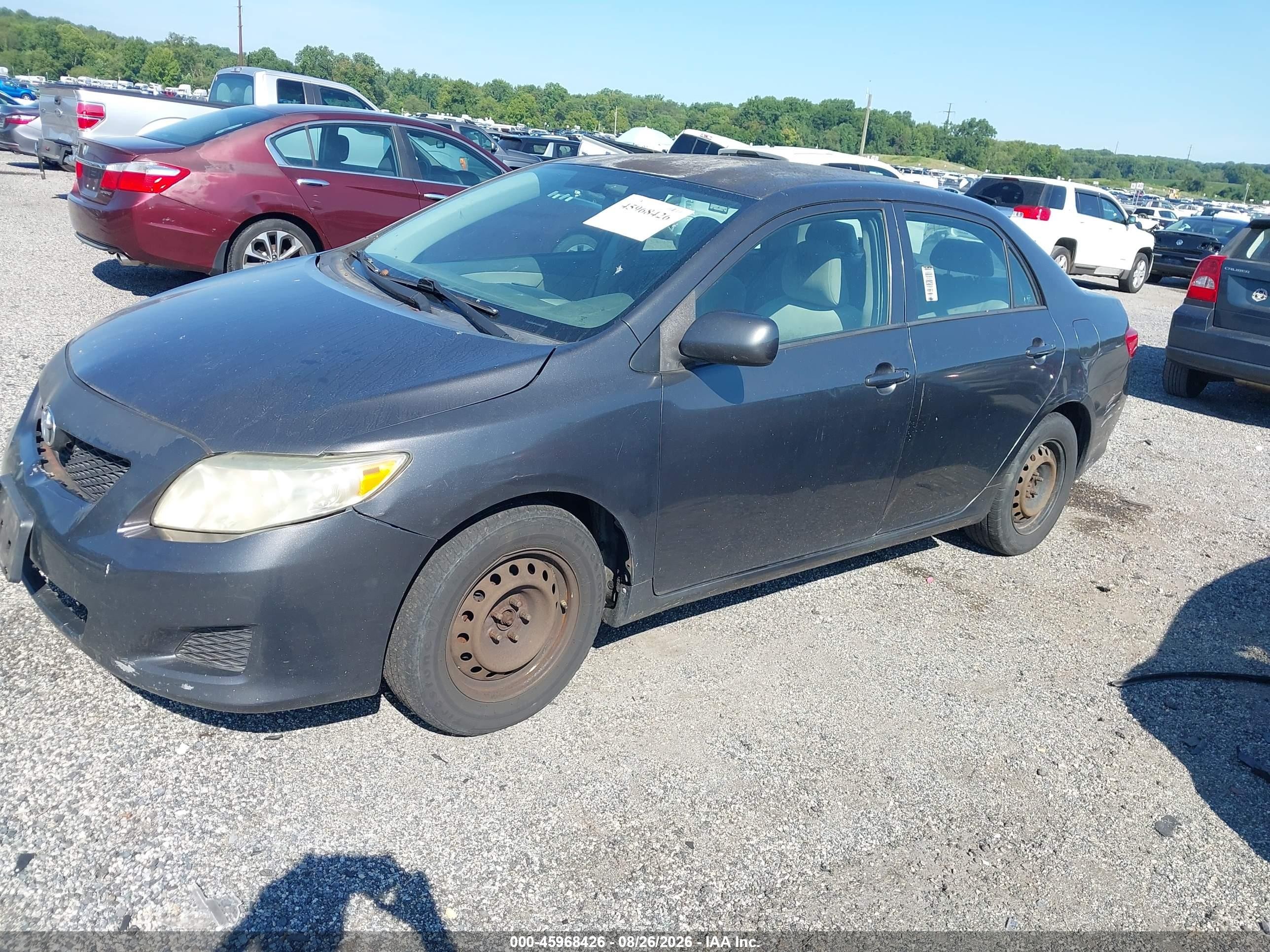 2009 Toyota Corolla Le Gray vin: 2T1BU40E39C151837