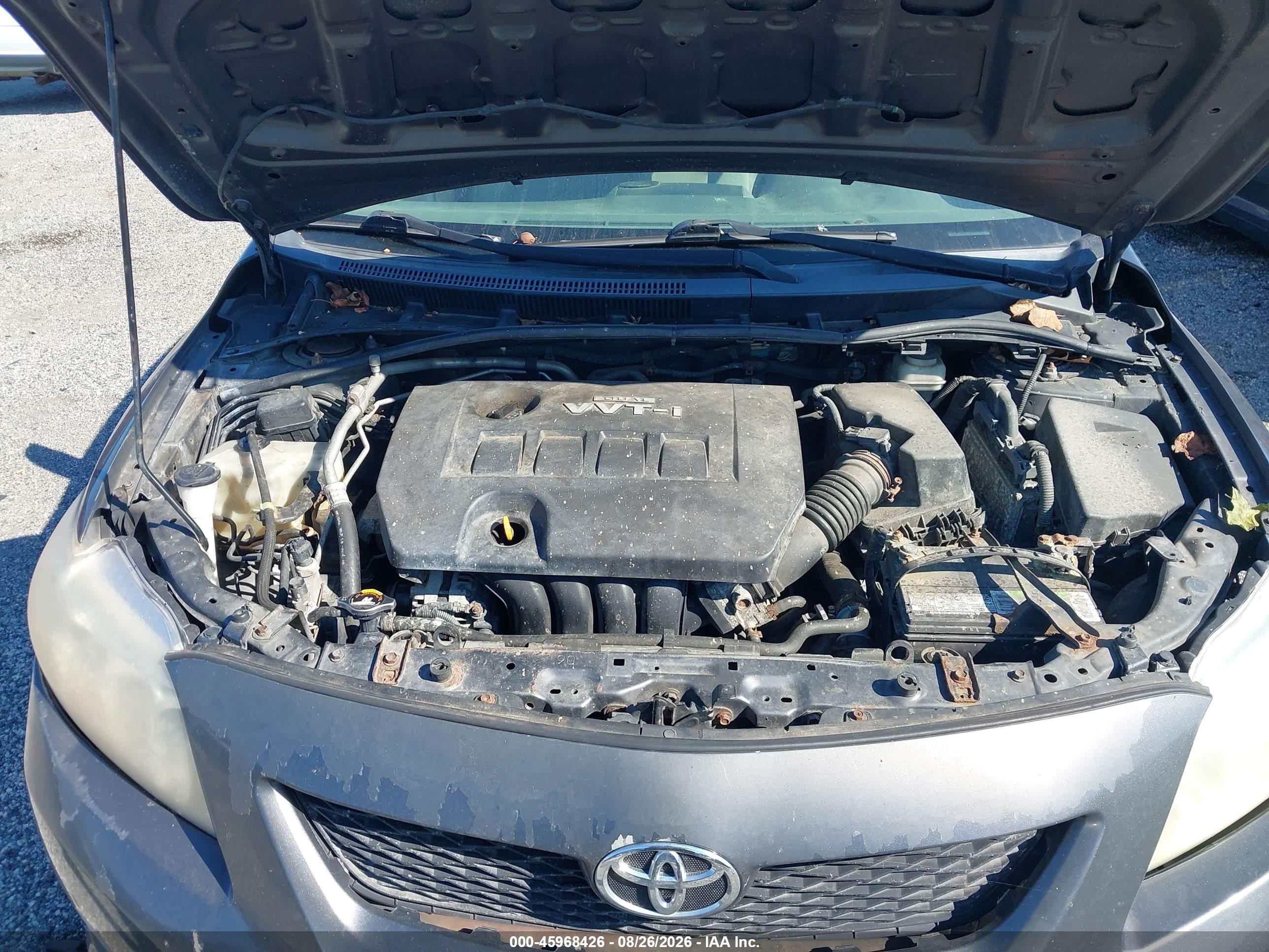 2009 Toyota Corolla Le Gray vin: 2T1BU40E39C151837