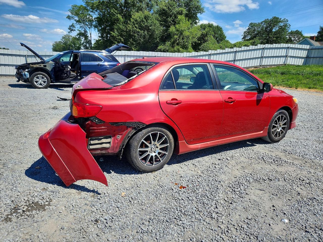 2009 Toyota Corolla S Red vin: 2T1BU40E39C155905