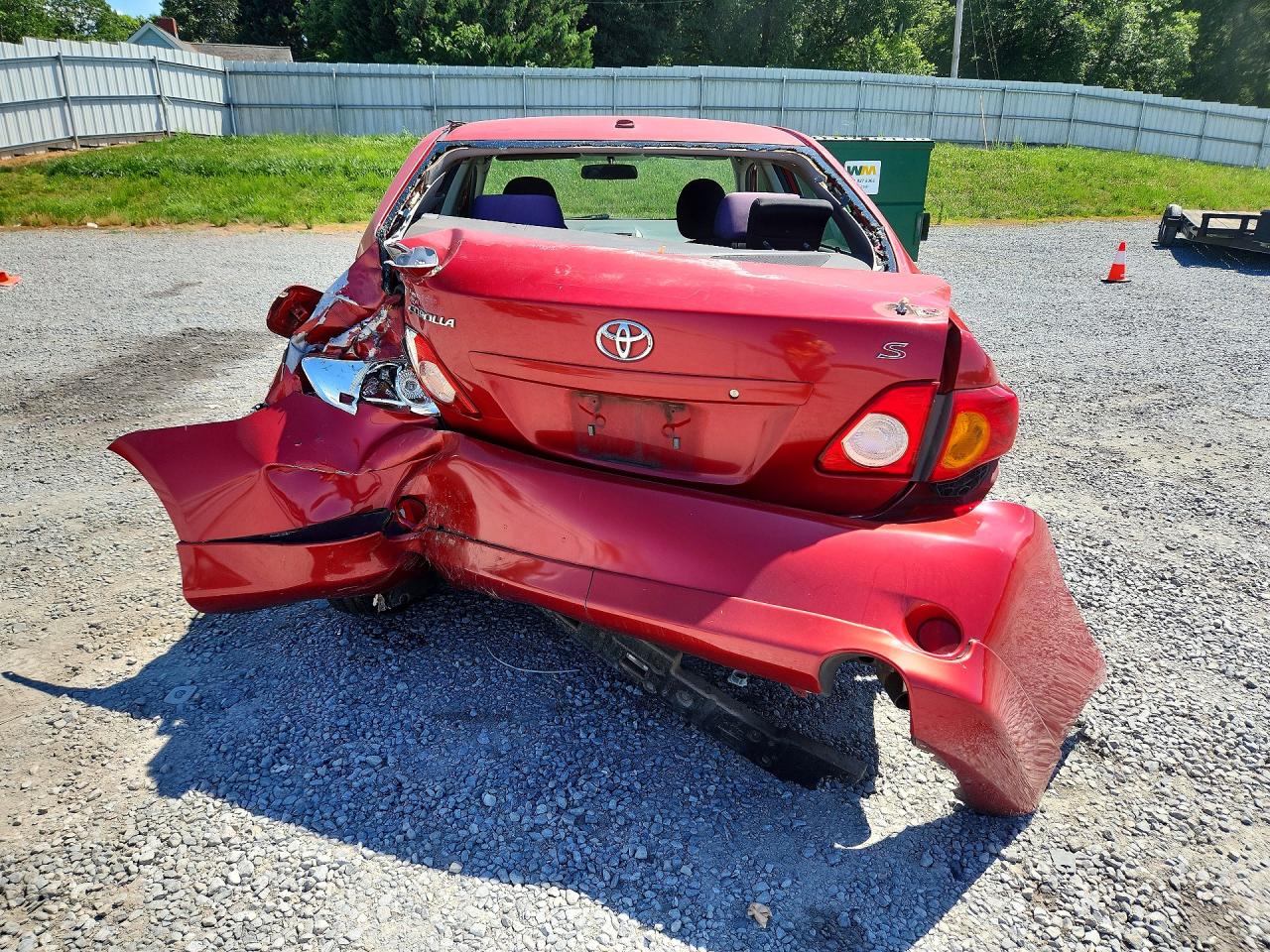 2009 Toyota Corolla S Red vin: 2T1BU40E39C155905