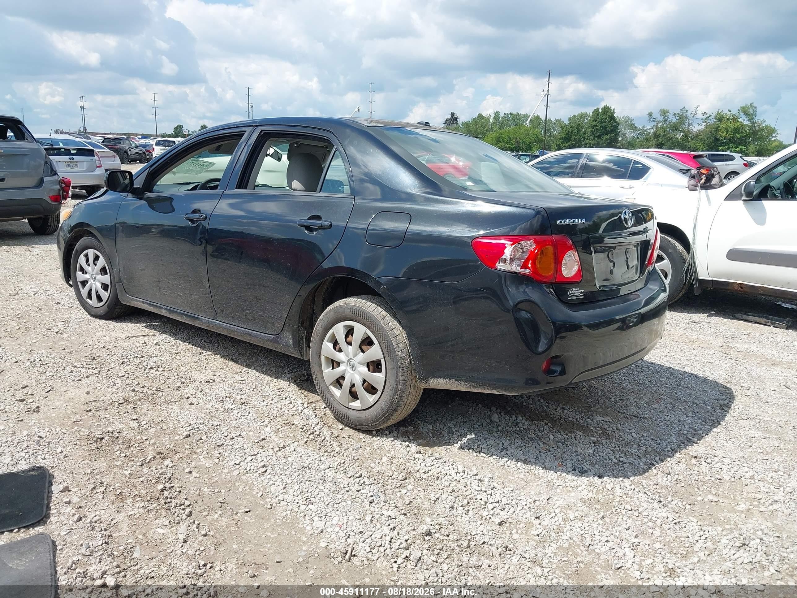 2009 Toyota Corolla Le Black vin: 2T1BU40E39C175409