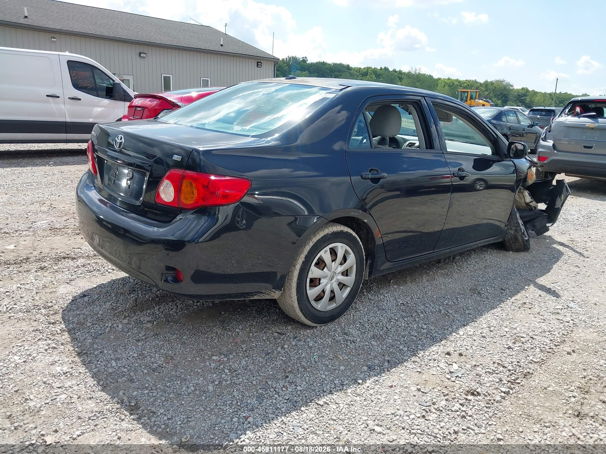 2009 Toyota Corolla Le Black vin: 2T1BU40E39C175409