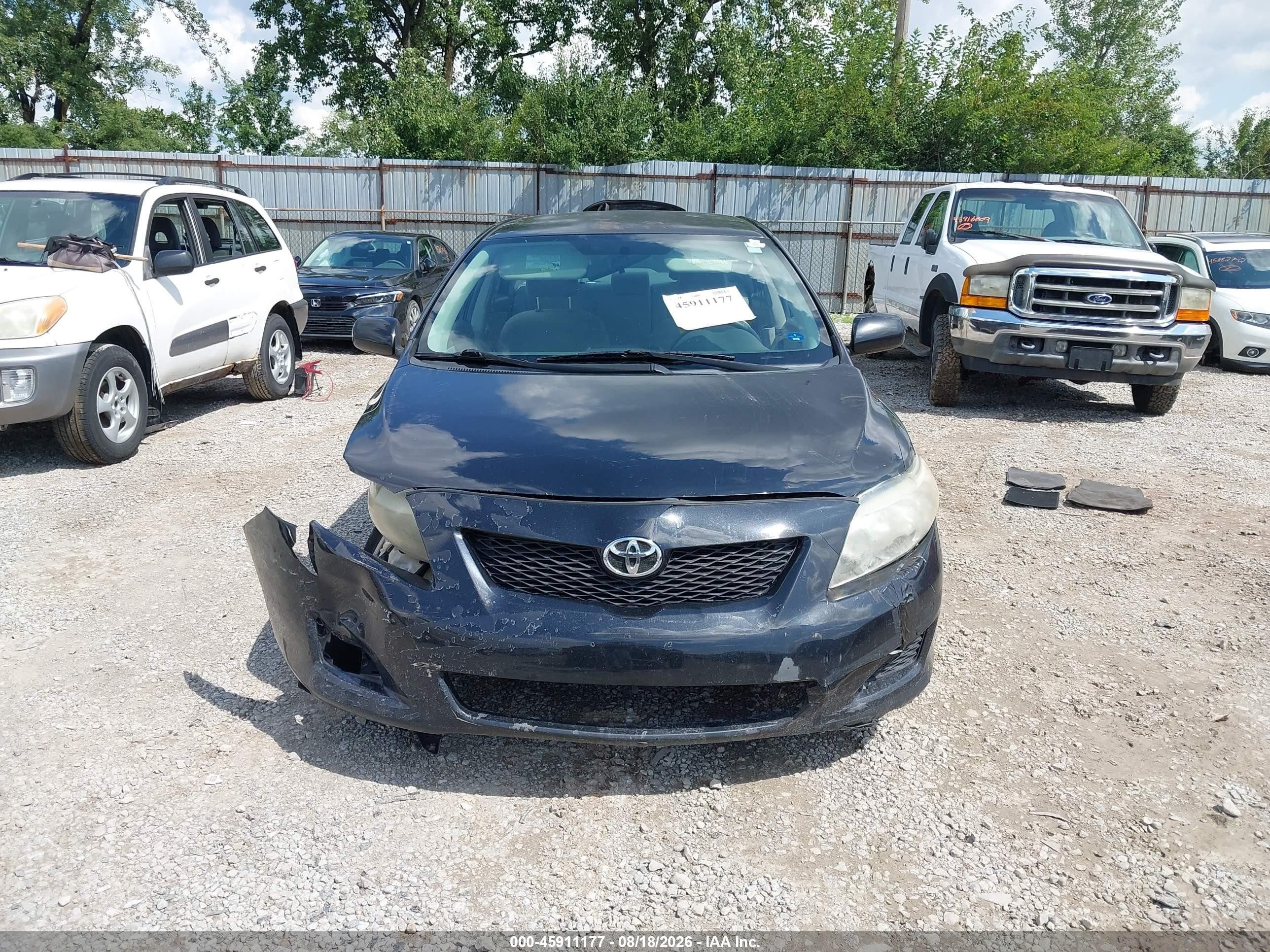 2009 Toyota Corolla Le Black vin: 2T1BU40E39C175409