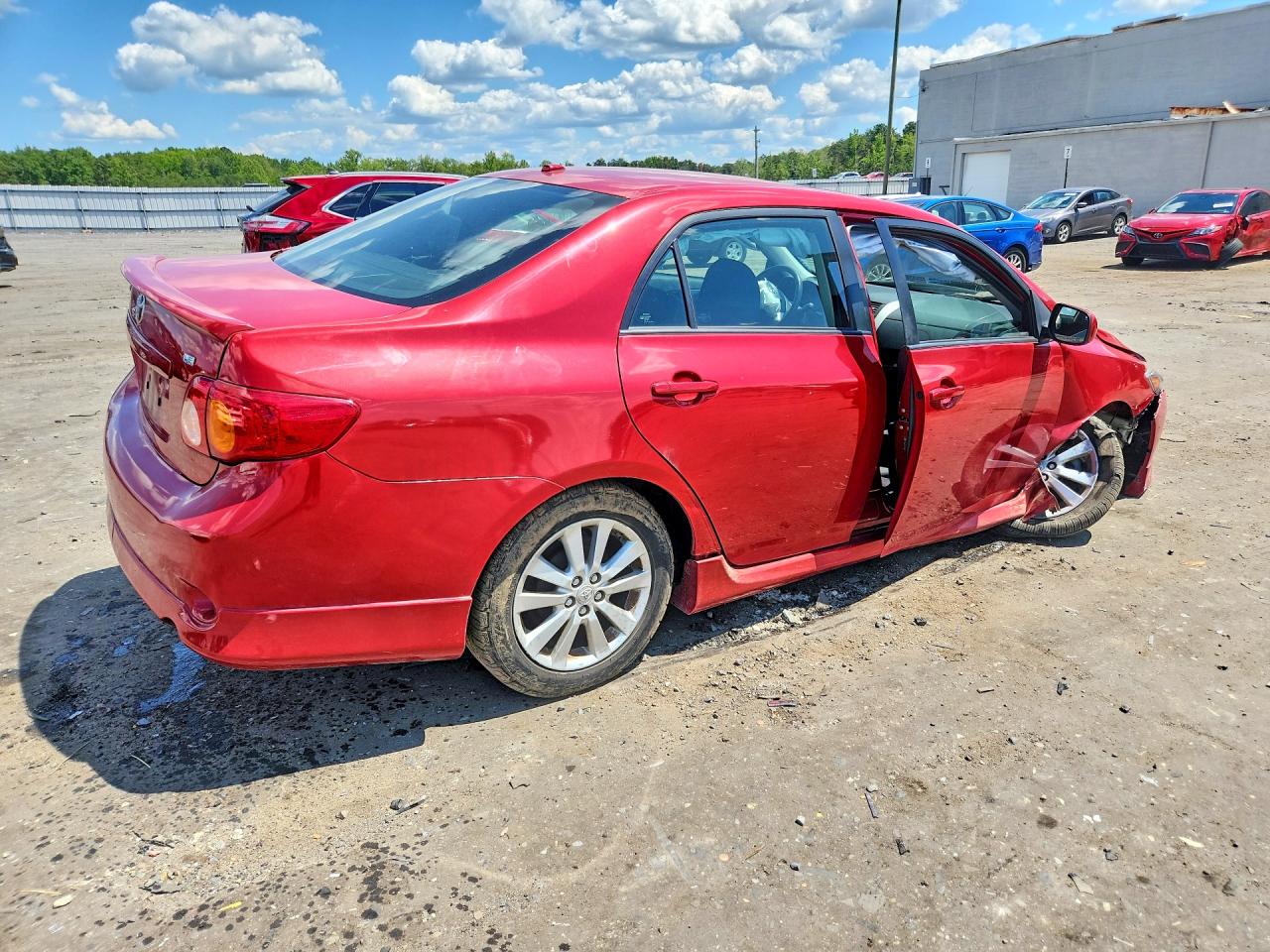 2009 Toyota Corolla S Red vin: 2T1BU40E39C176916