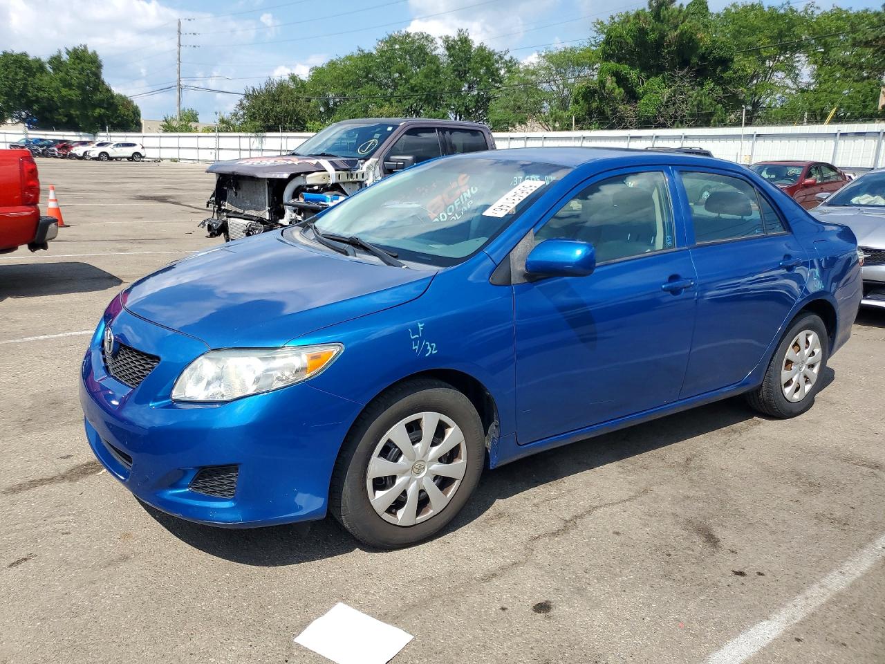 2009 Toyota Corolla Le Синий vin: 2T1BU40E39C185907
