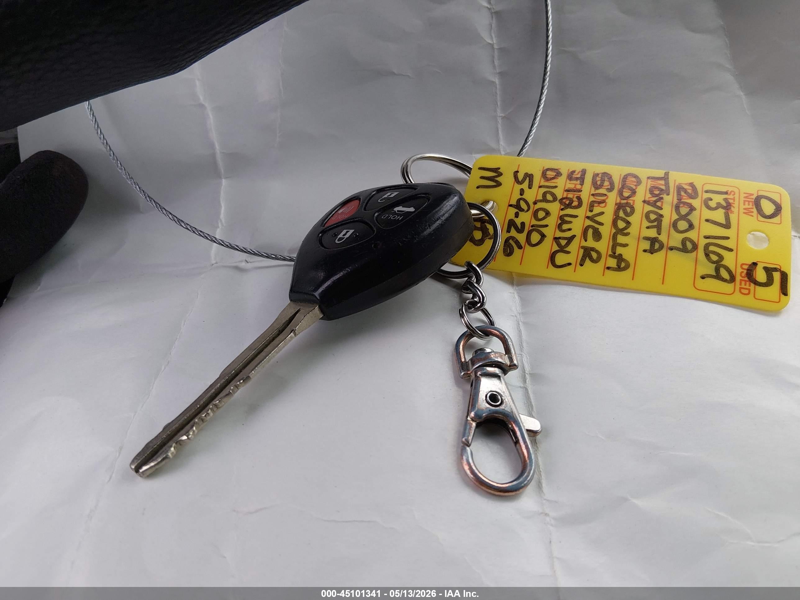 2009 Toyota Corolla Le Silver vin: 2T1BU40E49C019010