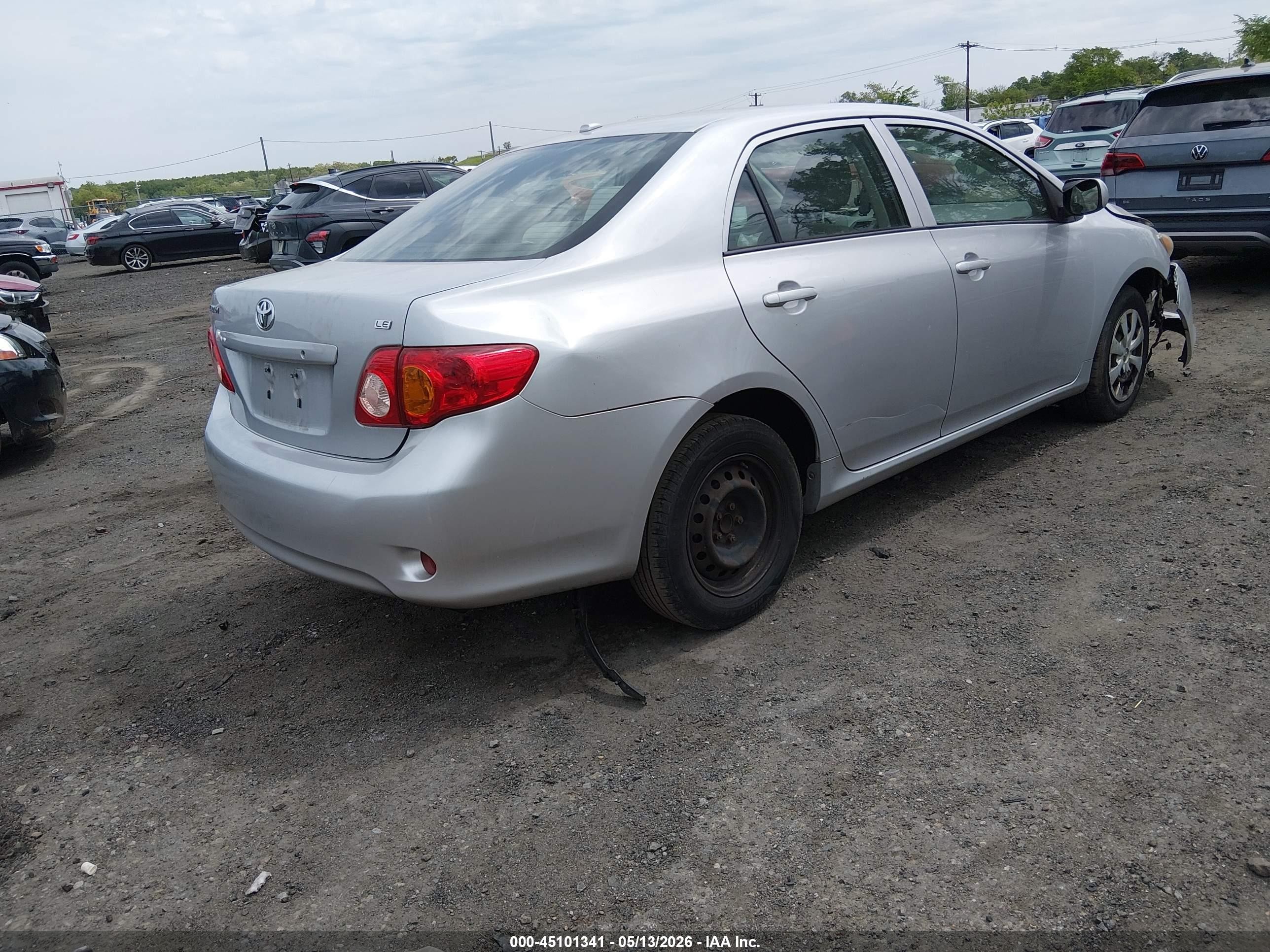 2009 Toyota Corolla Le Silver vin: 2T1BU40E49C019010