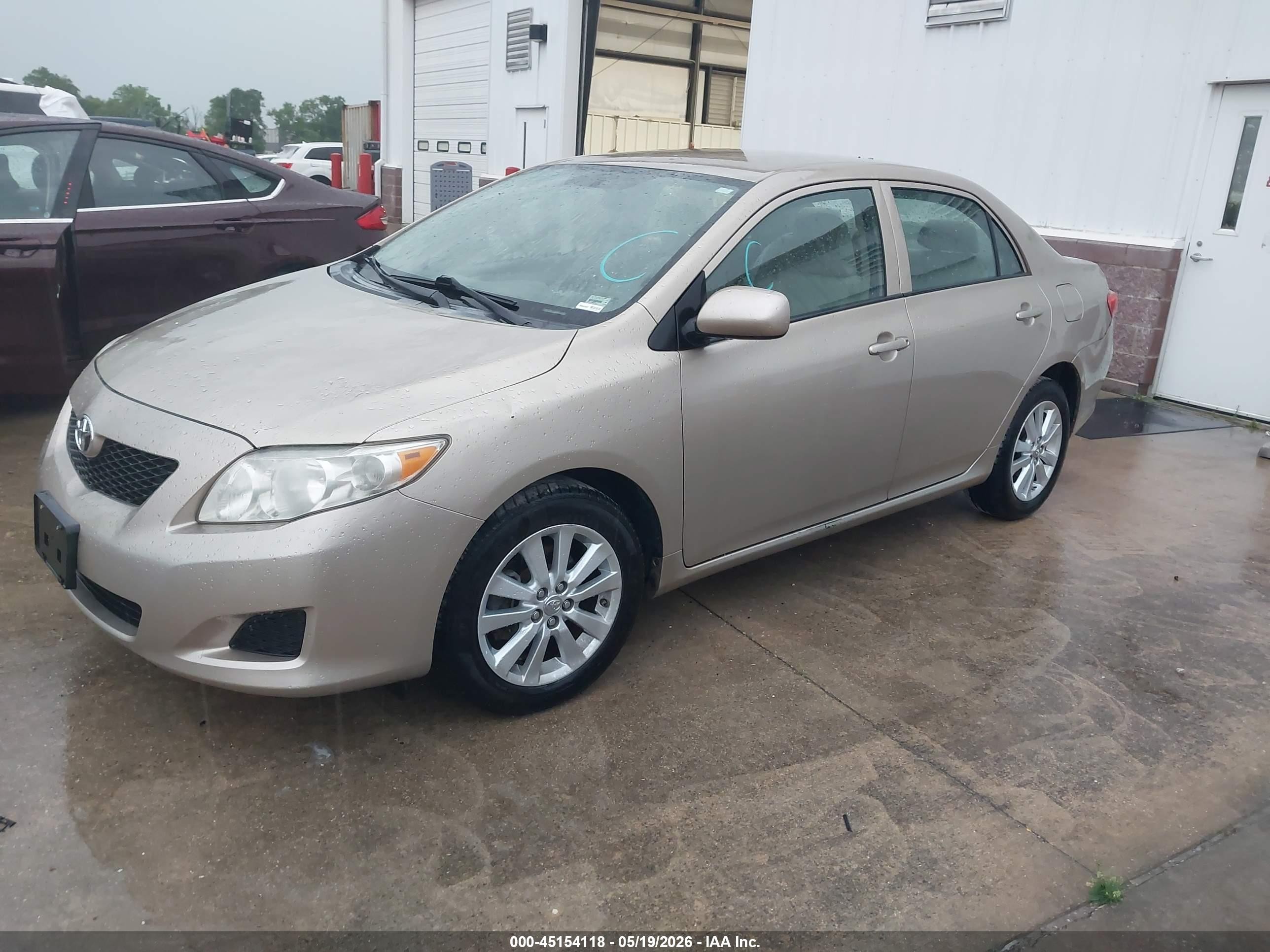 2009 Toyota Corolla Le Cream vin: 2T1BU40E49C023607