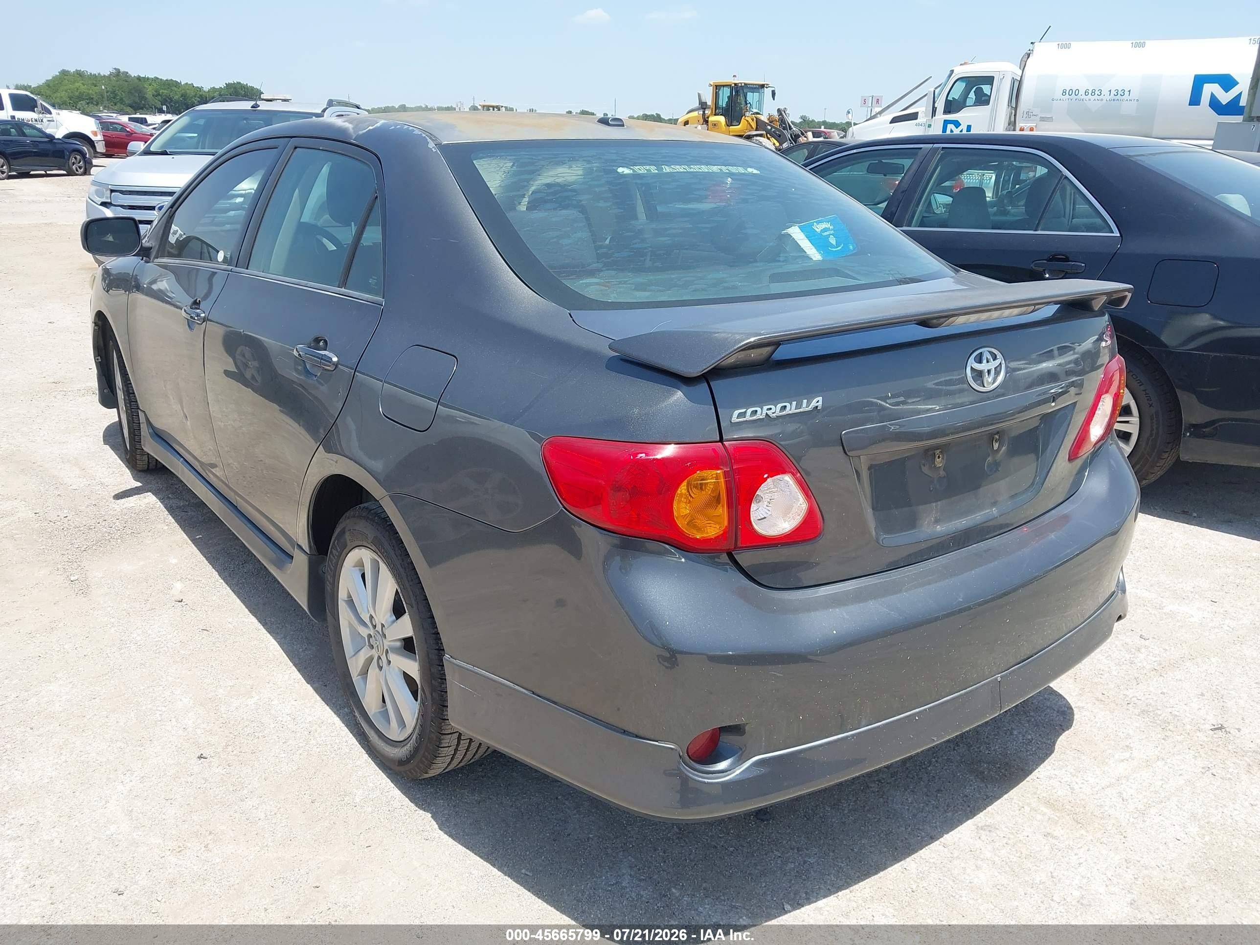 2009 Toyota Corolla S Gray vin: 2T1BU40E49C028550