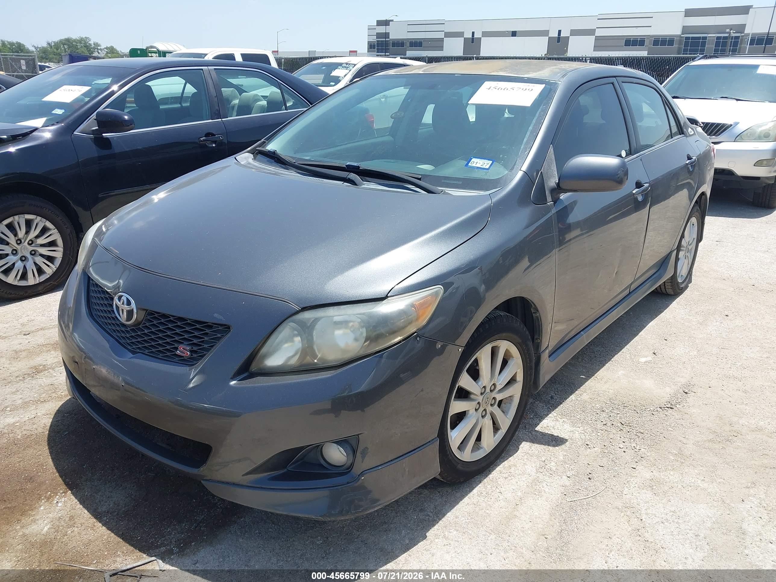2009 Toyota Corolla S Gray vin: 2T1BU40E49C028550