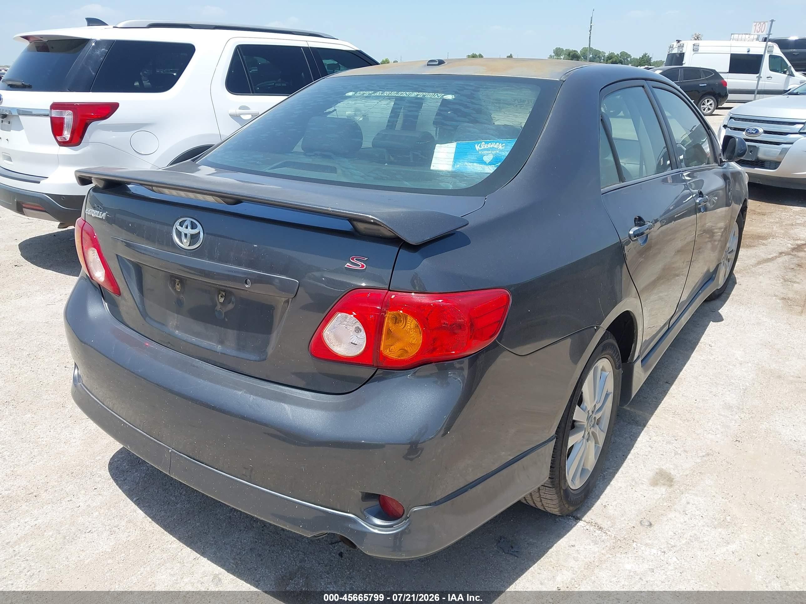 2009 Toyota Corolla S Gray vin: 2T1BU40E49C028550